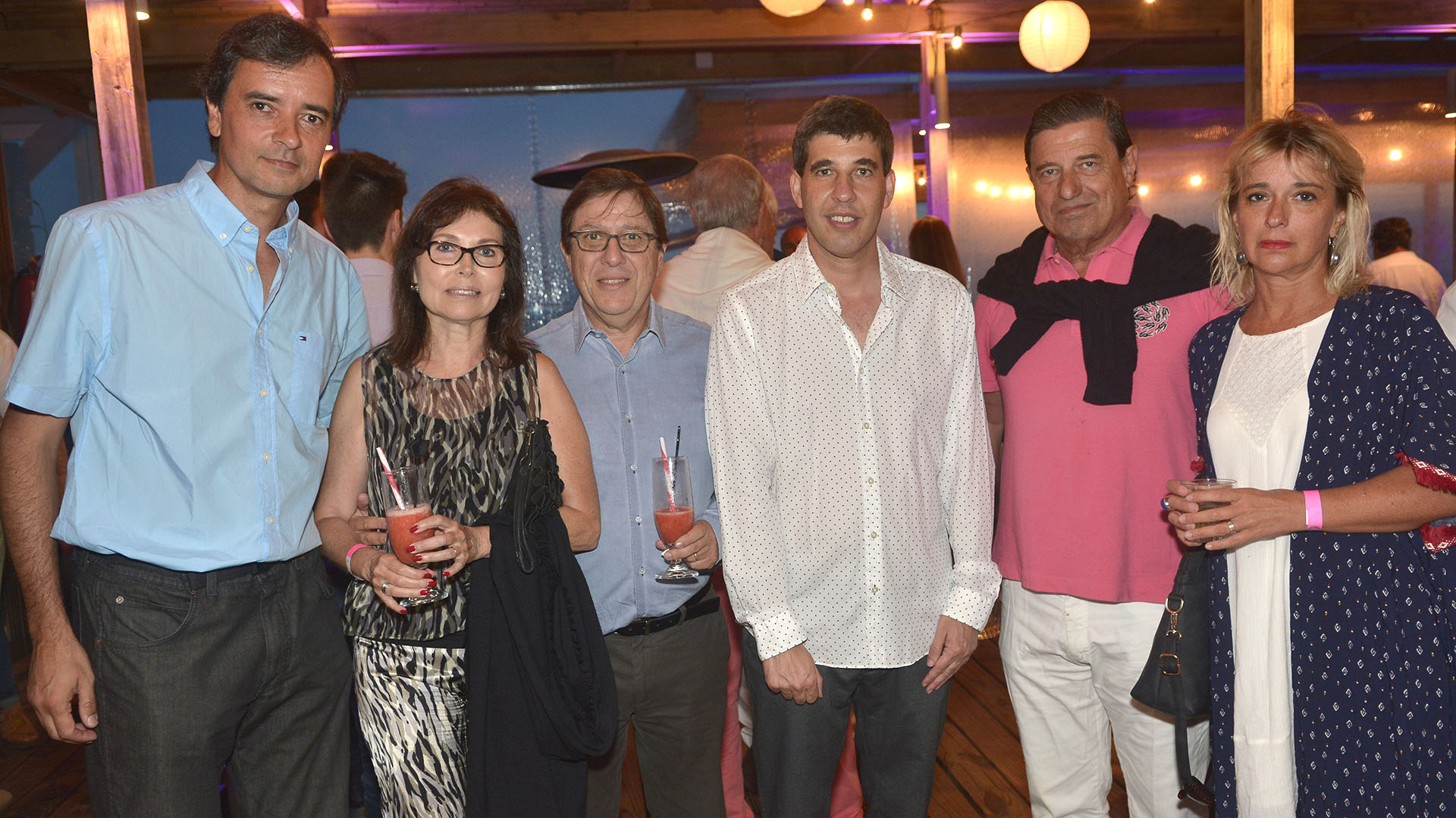 Carlos Casto, Miguel Kiguel y Sra, Alejandro Simon y Bernardo Berro y Sra.