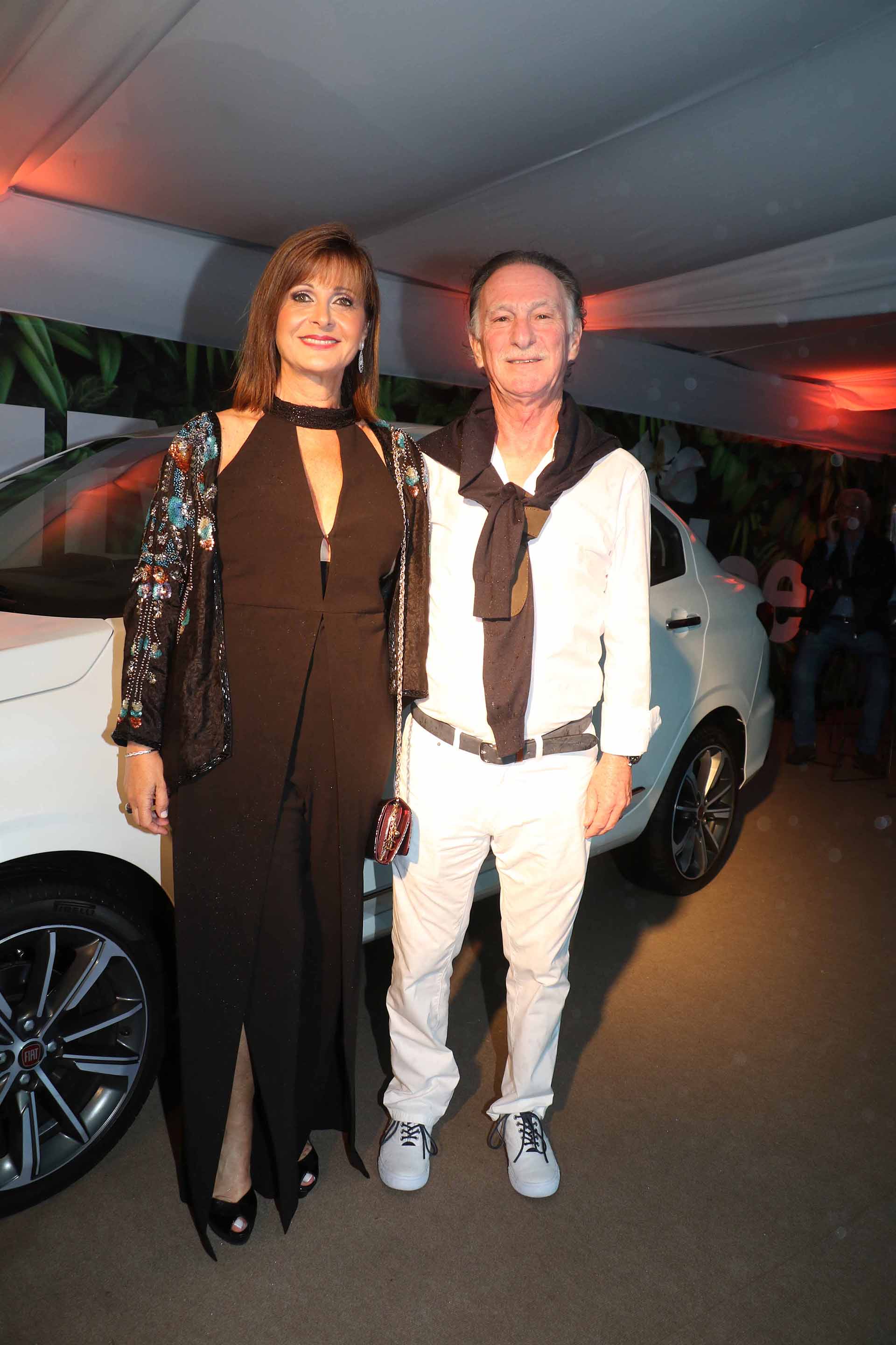 El presidente de la Cámara Argentina de la Construcción, Gustavo Weiss, y su mujer Myriam Levy