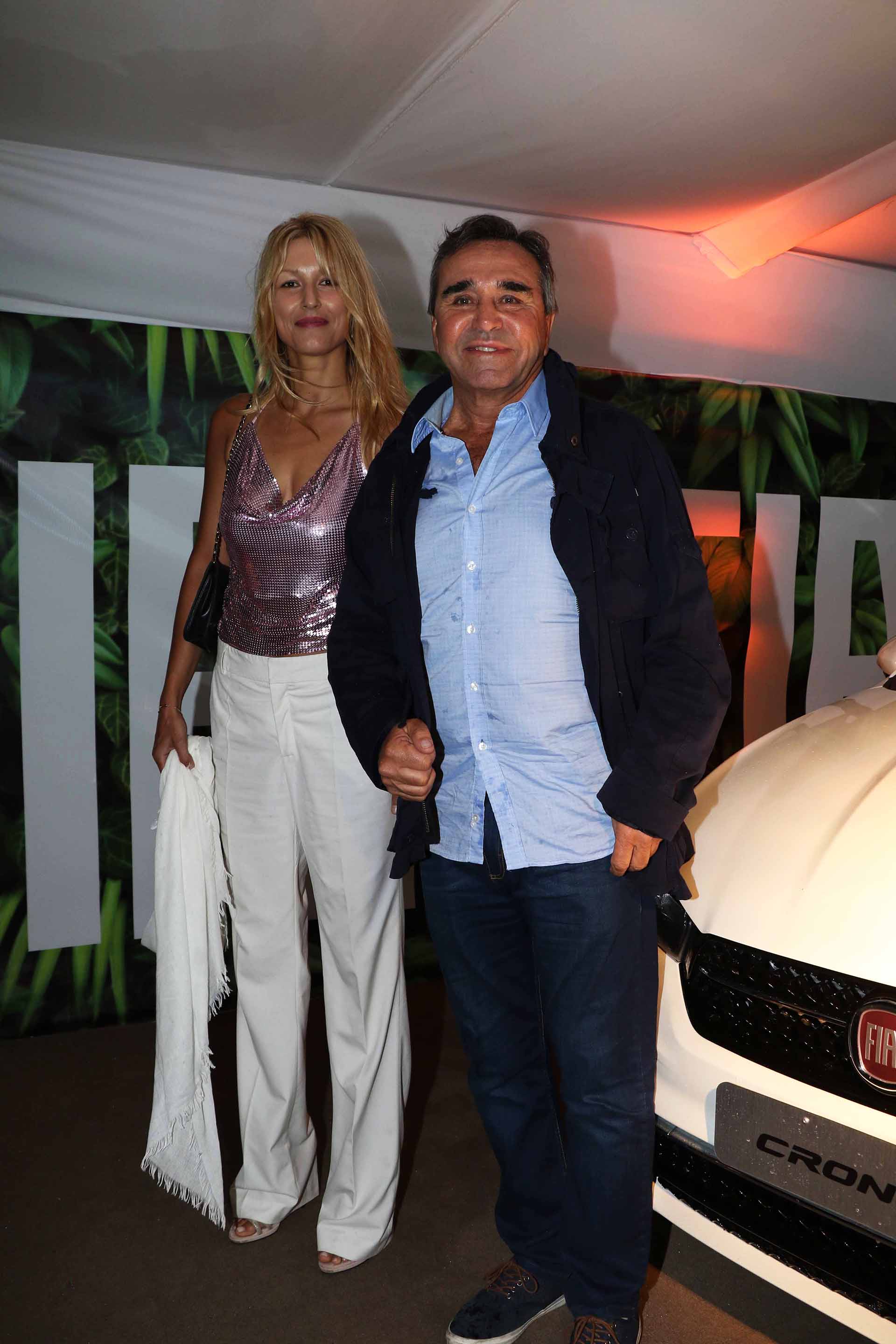 Cocho López y su pareja