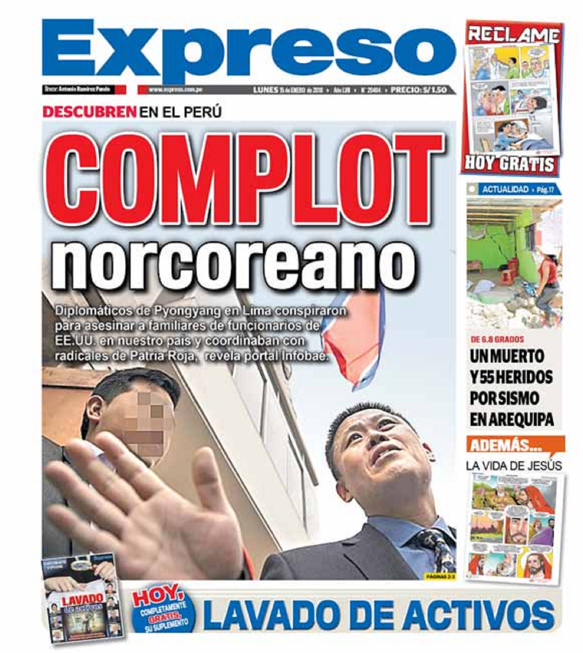 La noticia tuvo repercusiones en la prensa peruana