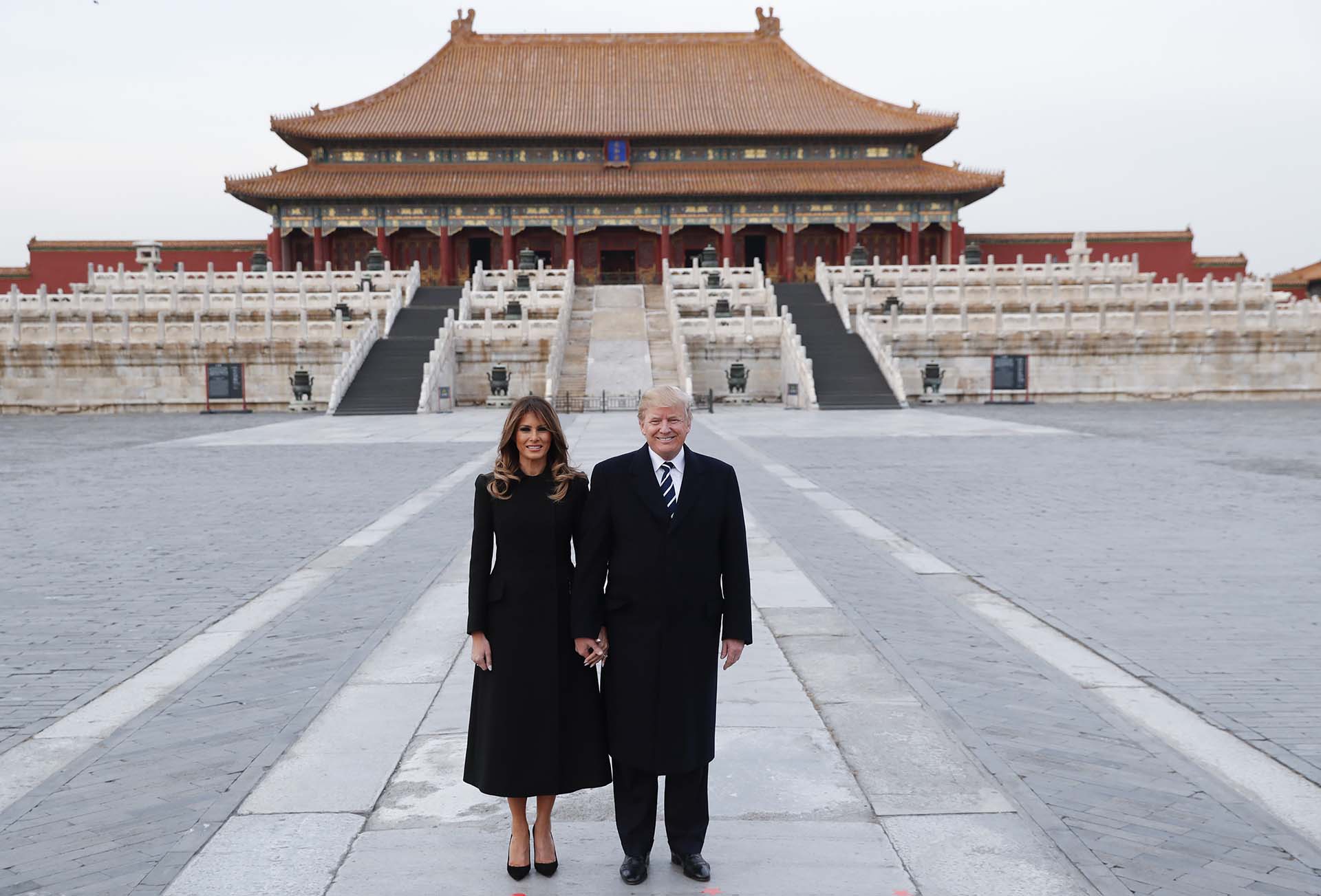 8/11/2017 El Presidente y su esposa durante una visita de Estado en Beijing, China