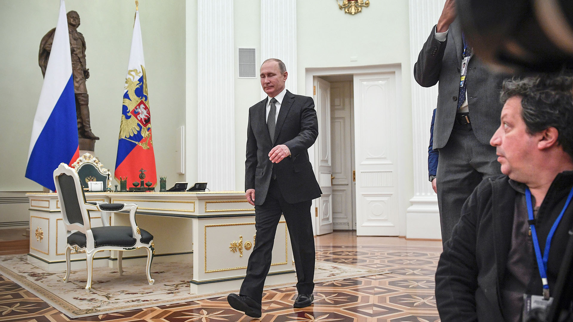 El encuentro con el presidente ruso Vladimir Putin