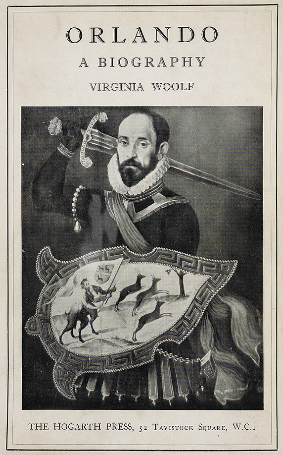 Portada de 1927 de “Orlando”, la biografía fantástica de un poeta que cambia de sexo y vive durante siglos en los que conoce a los principales nombres de la literatura inglesa