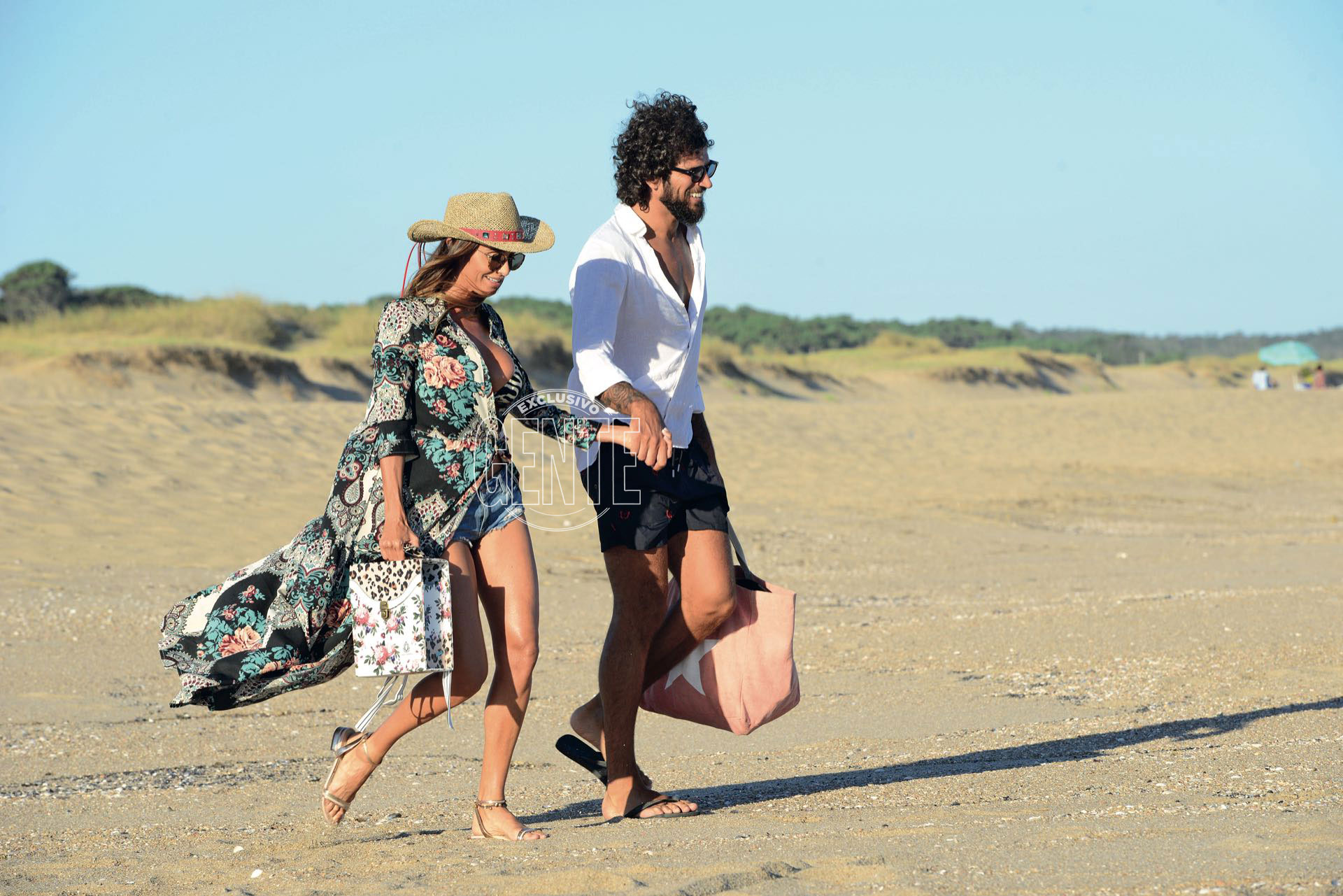 Paz Cornú y su novio Diego Orden en Punta del Este (Foto: Alejandro Carra/GENTE)