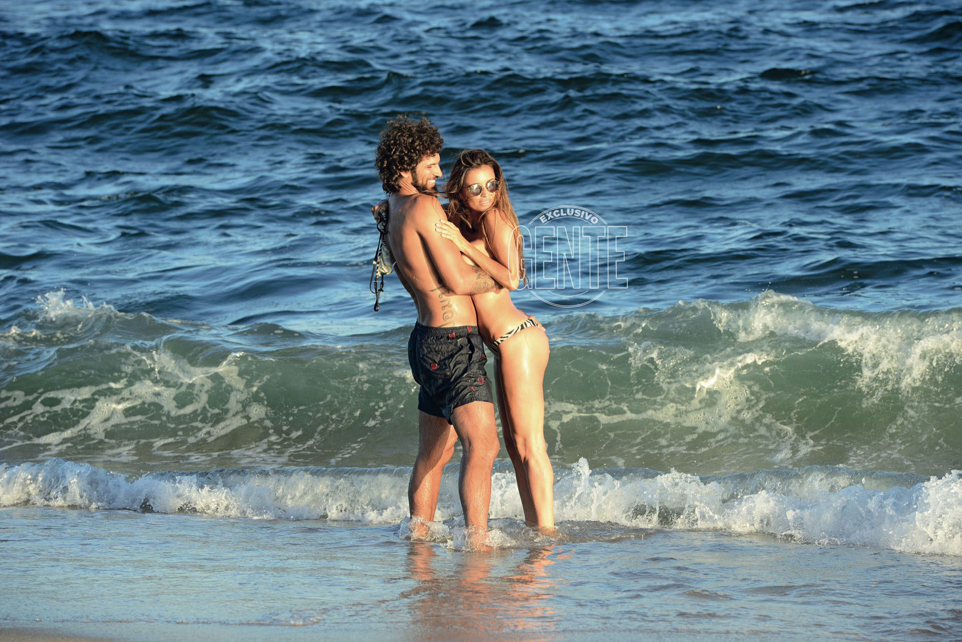 Paz Cornú y su novio Diego Orden en Punta del Este (Foto: Alejandro Carra/GENTE)