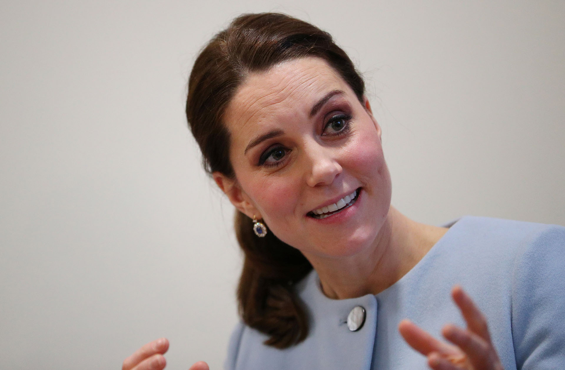 A meses de convertirse en madre por tercera vez, Catalina visitó la unidad para la Madre y Bebé del Bethlem Royal Hospital