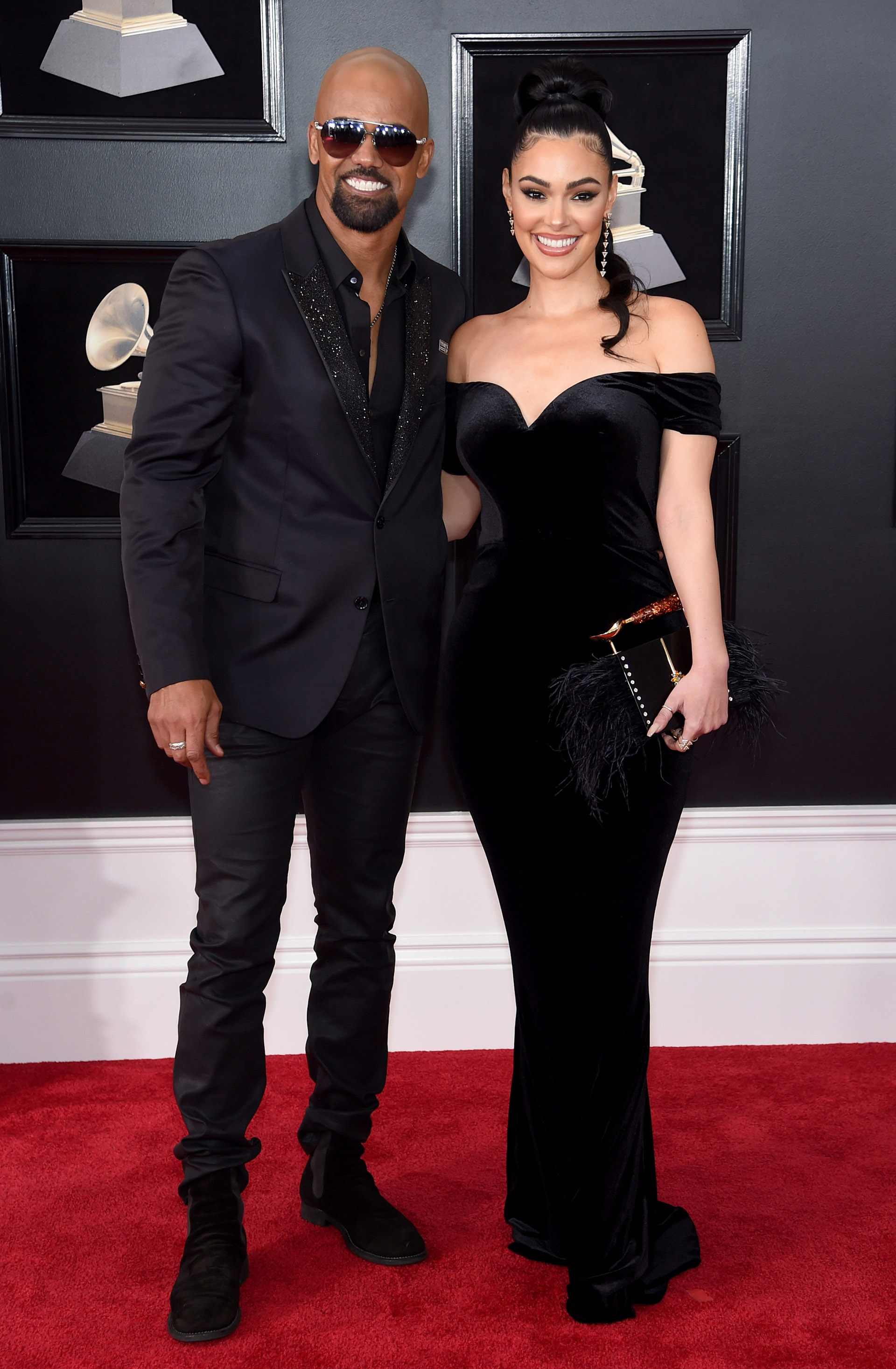 Shemar Moore y Anabelle Acosta (AFP)