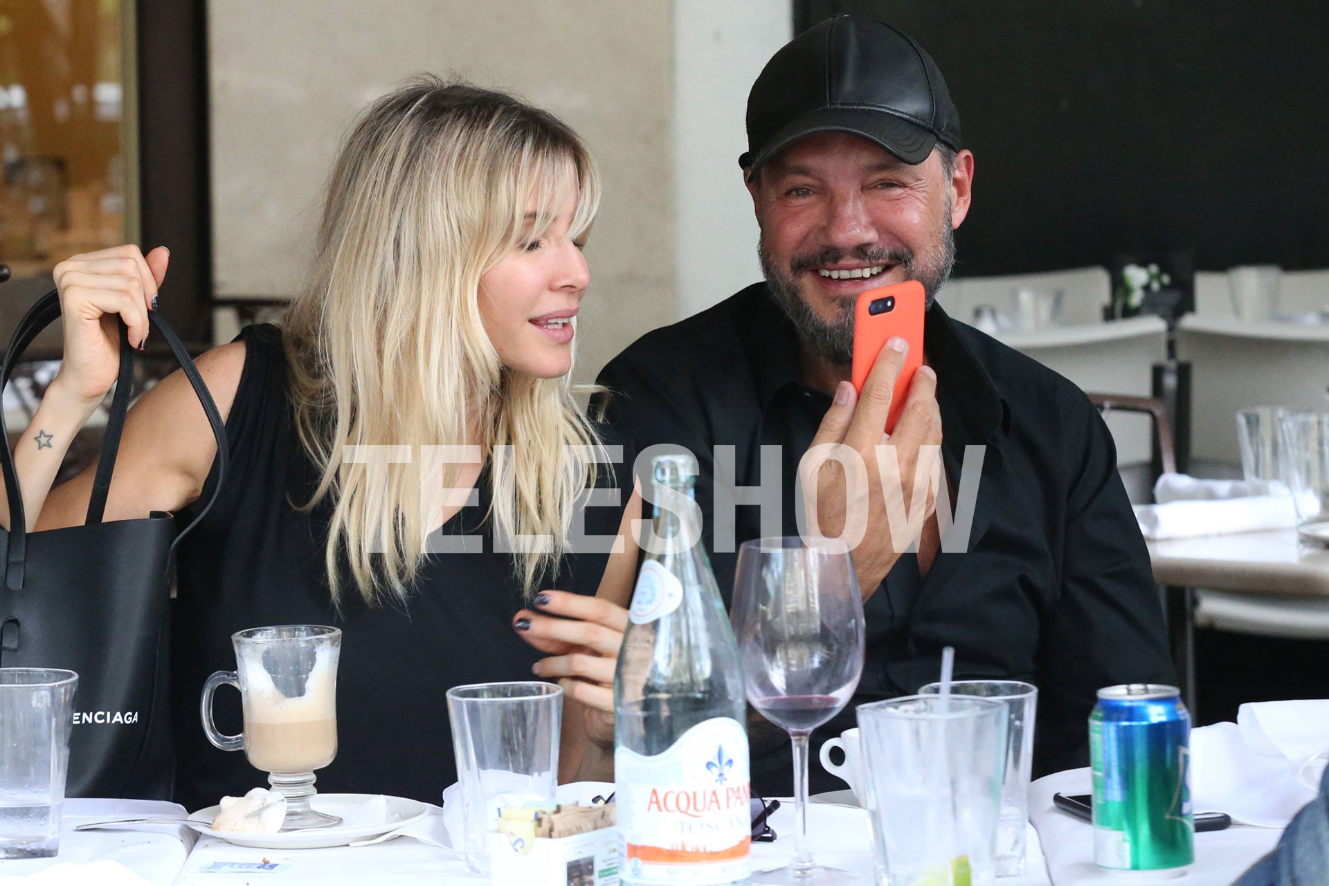 Tinelli no paró de reír durante toda la jornada