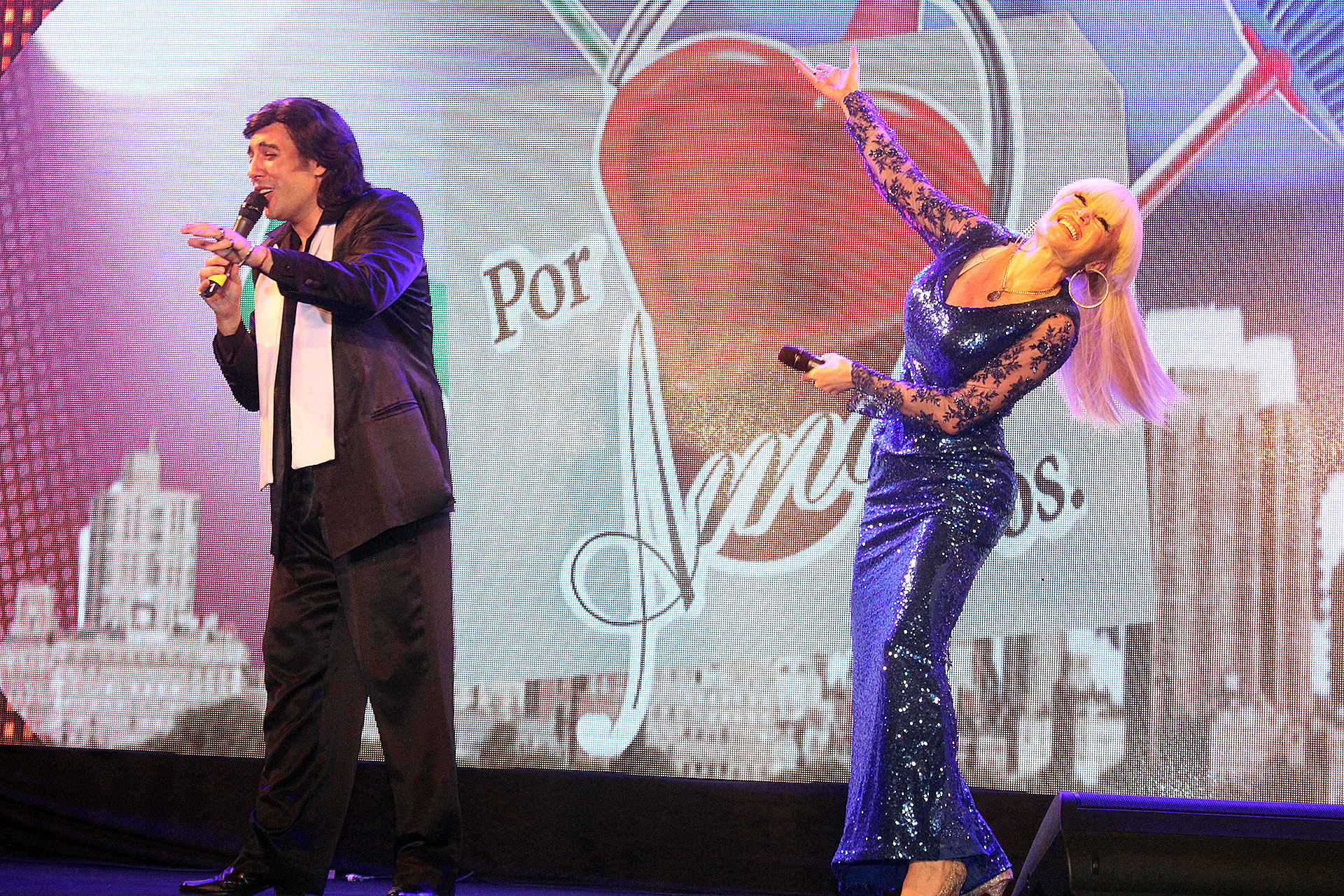 Fernando San Martín y Fátima Florez, en la piel de Cacho y Valeria Lynch