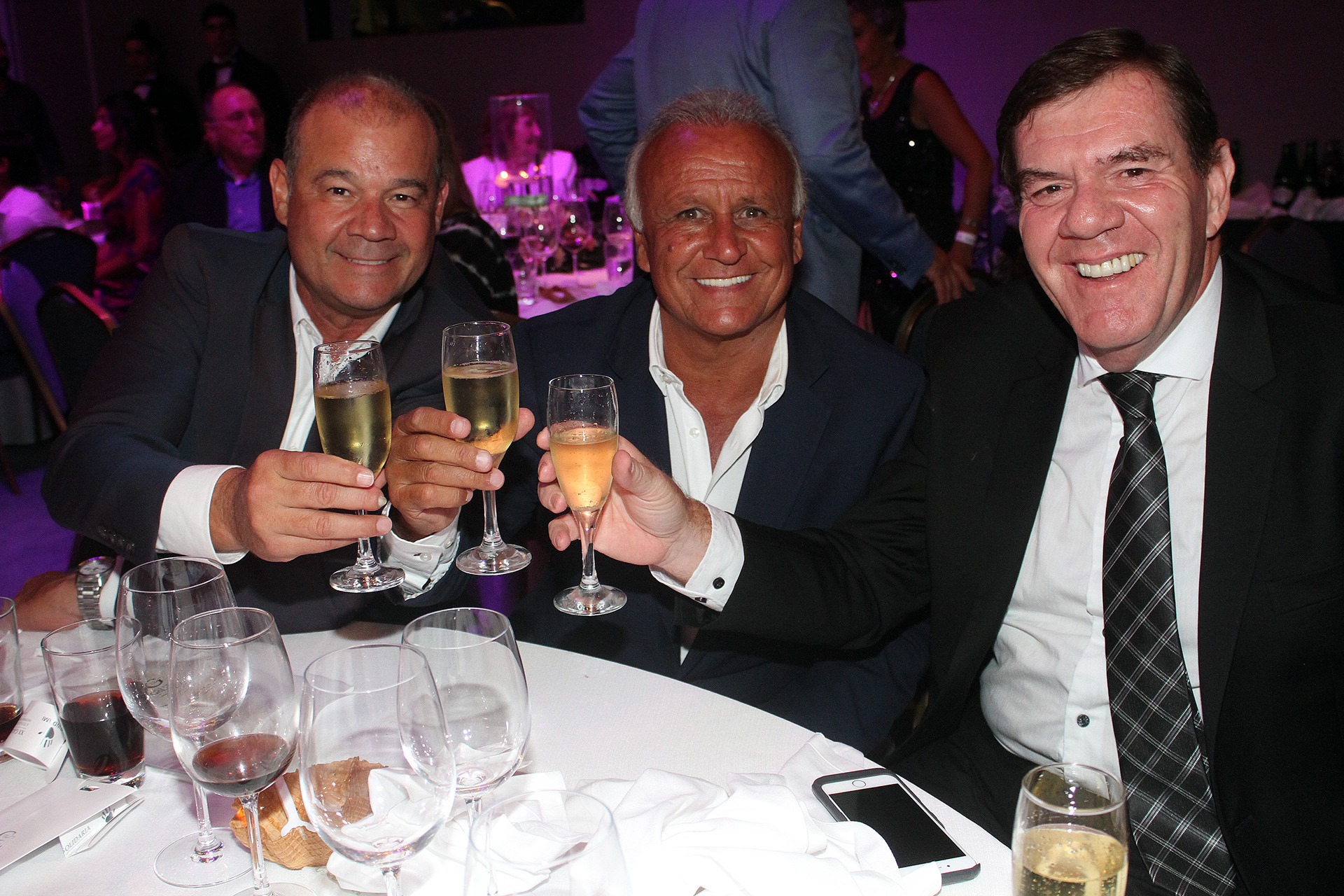 El Chino Volpato, Miguel del Sel y Guillermo Montenegro