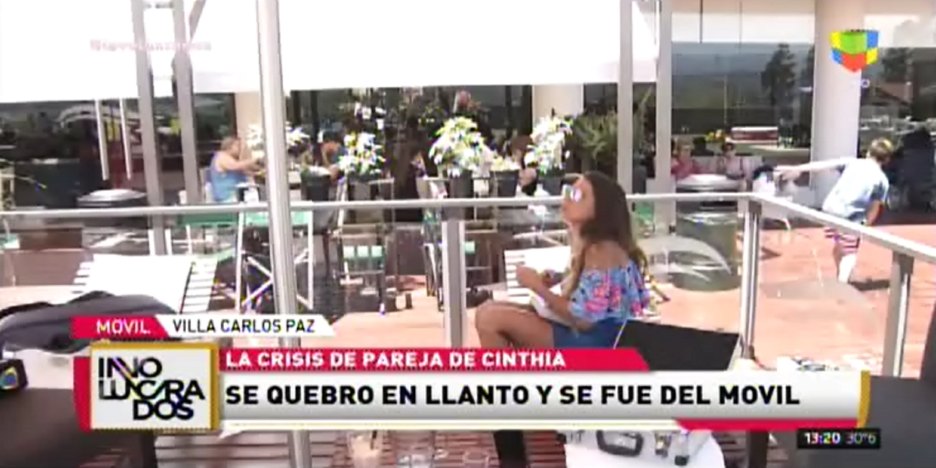 La modelo no pudo seguir el móvil en vivo de “Involucrados”