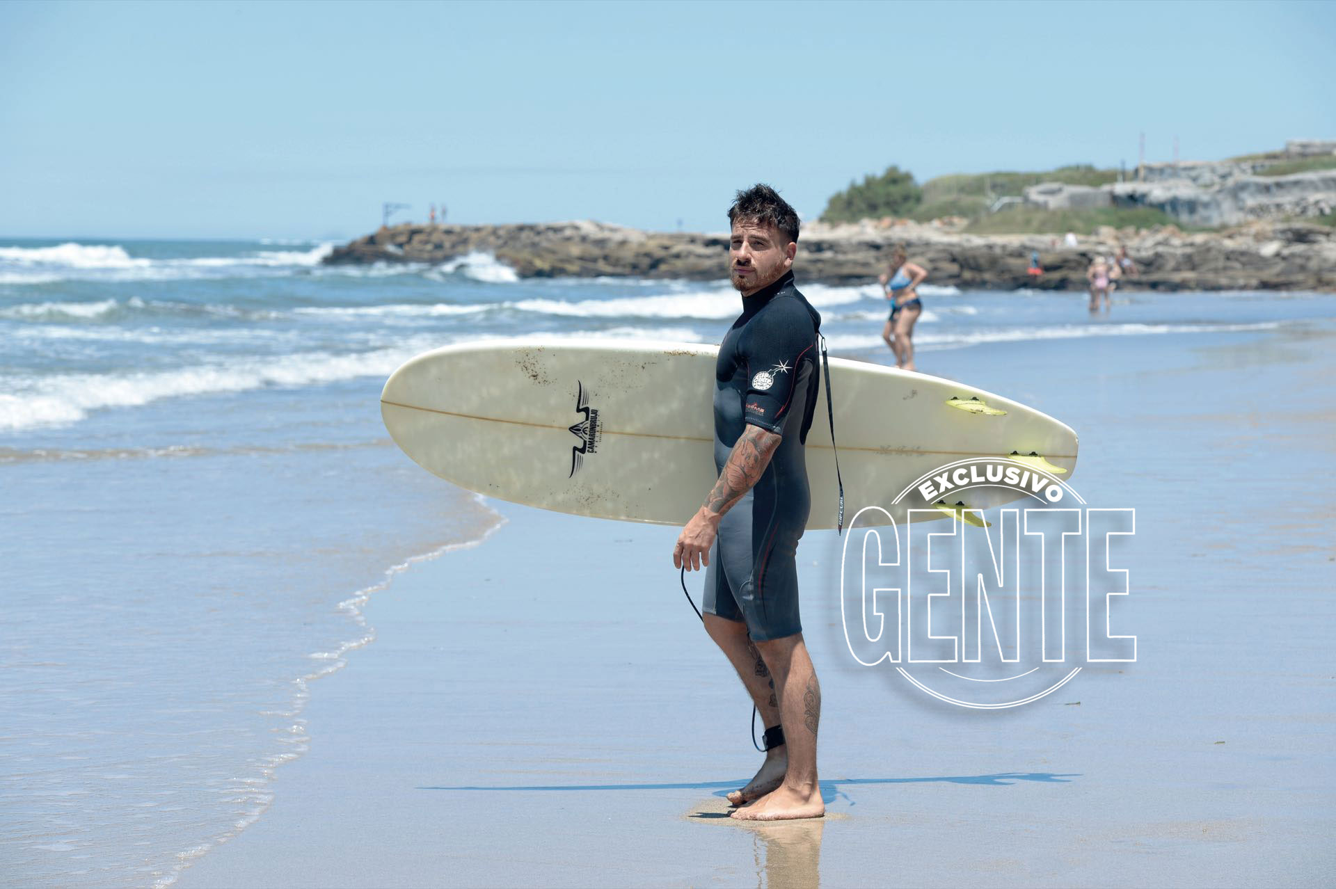 Fede Bal listo encarar un día de playa en Mar del Plata (Fotos: Diego García/GENTE)