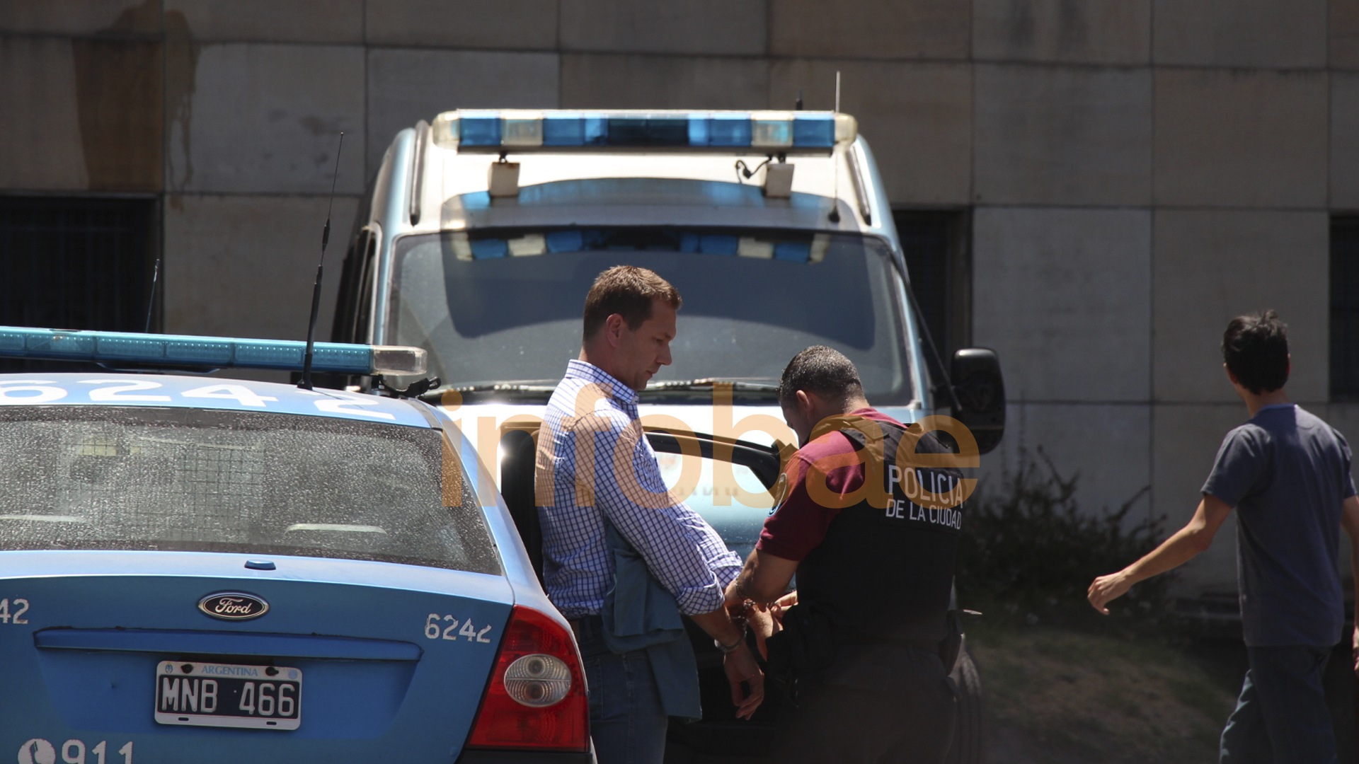 Leandro Rodríguez se entregó y declaró ante el juez (foto Thomas Khazki)