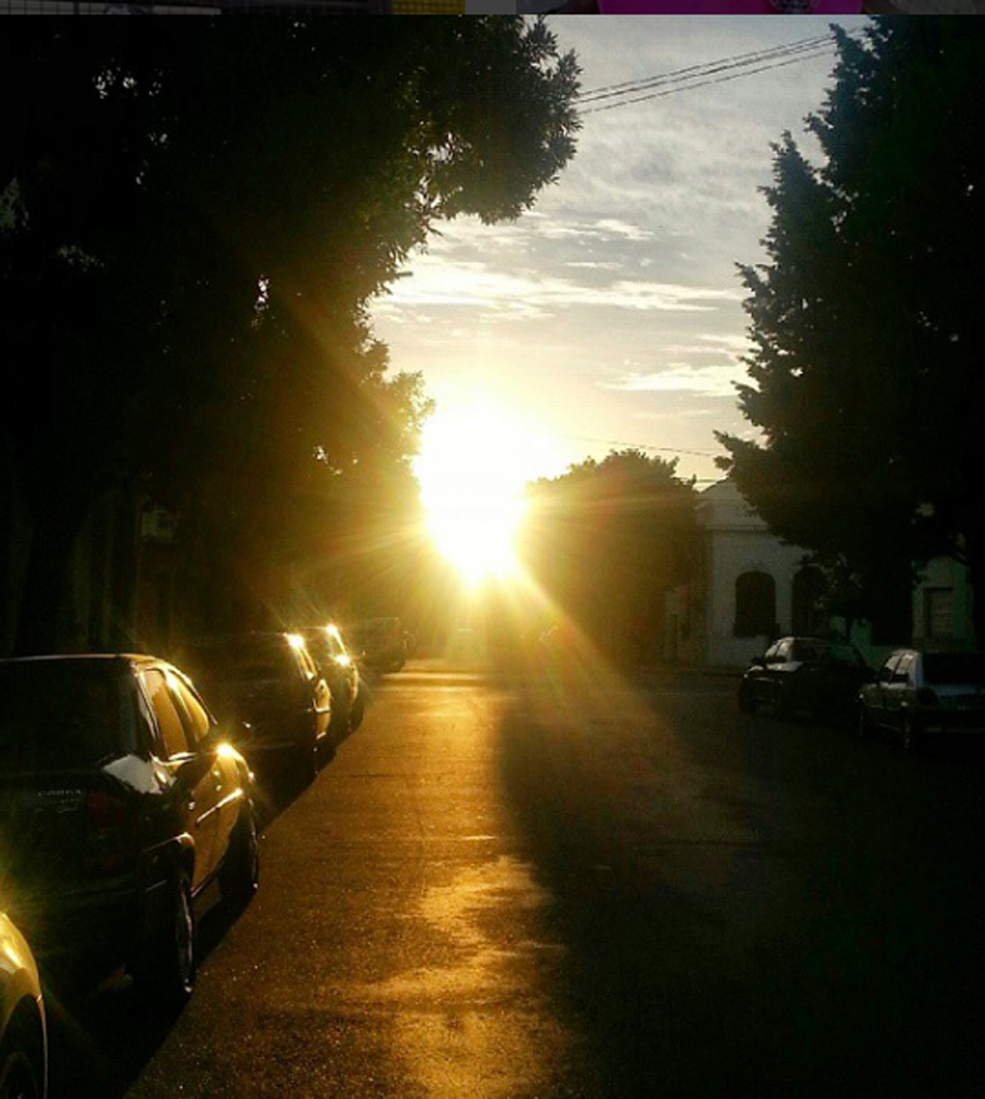 Decubrí este amanecer camino al trabajo. Privilegio