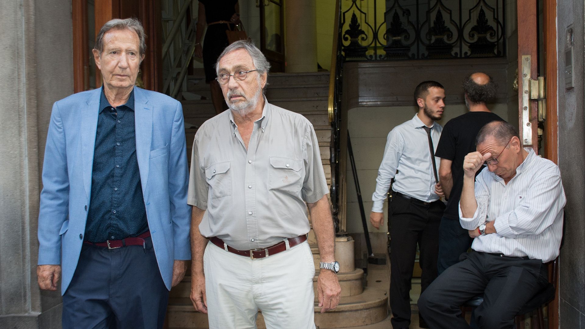 Leandro Despouy y el dirigente de la UCR Luis Brandoni