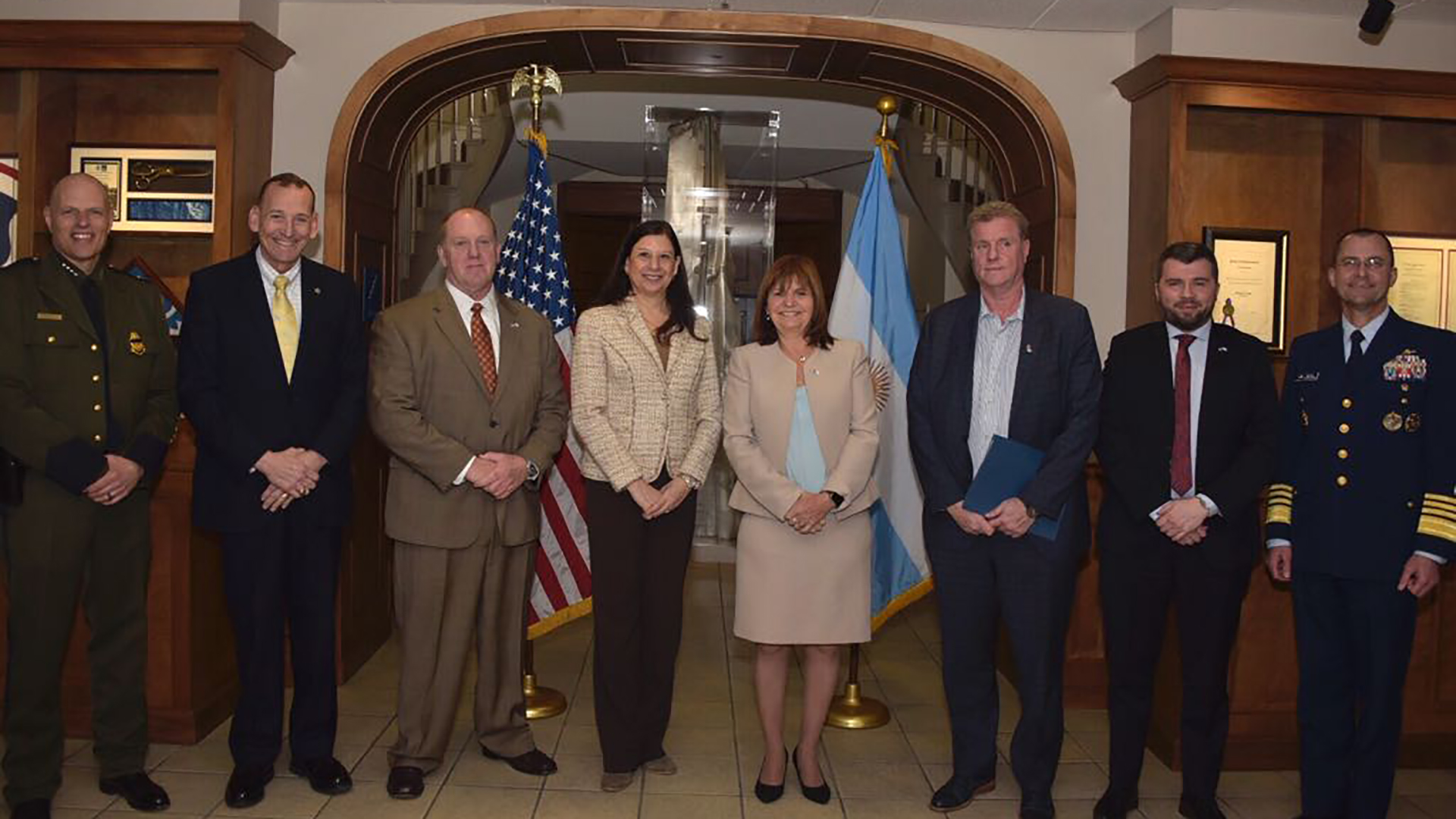 Patricia Bullrich durante su reciente viaje a Washington.