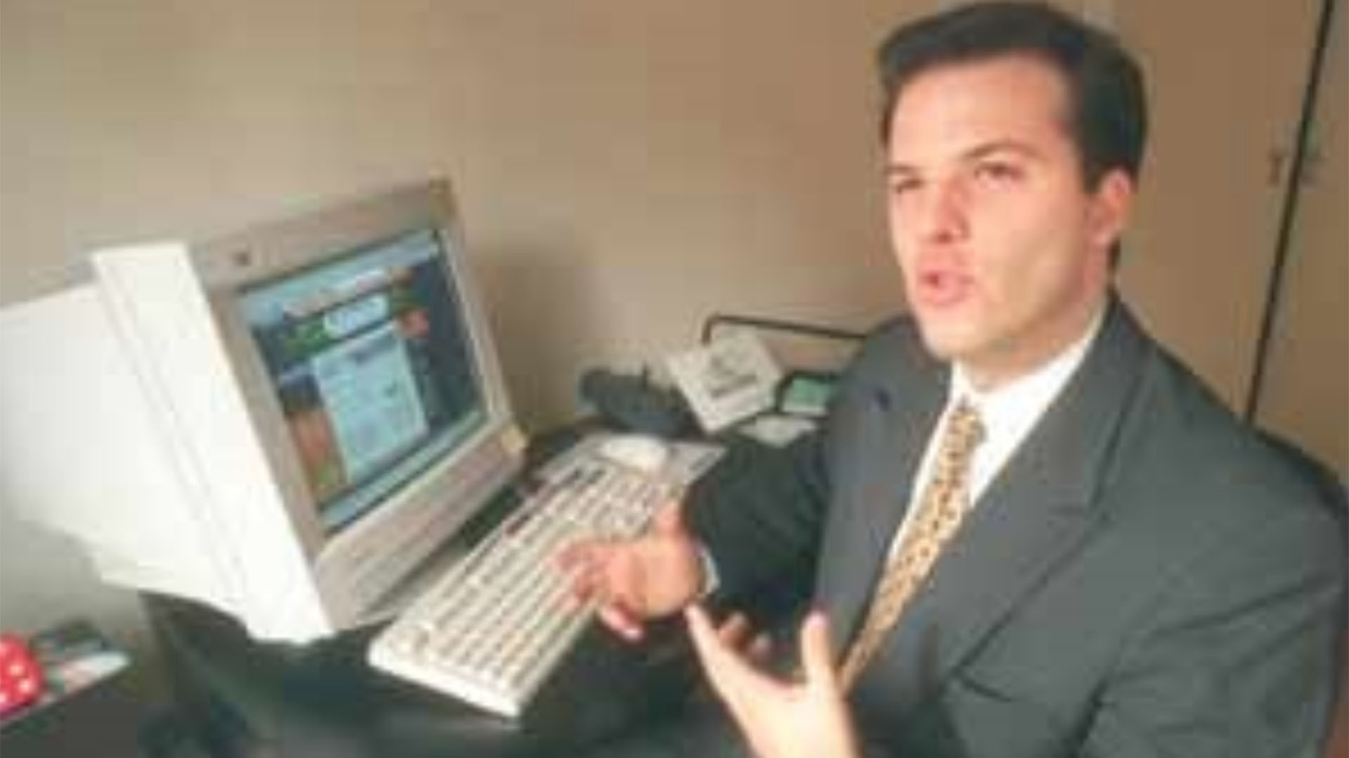 Gonzalo Arzuaga en los ’90, como CEO de GauchoNet.