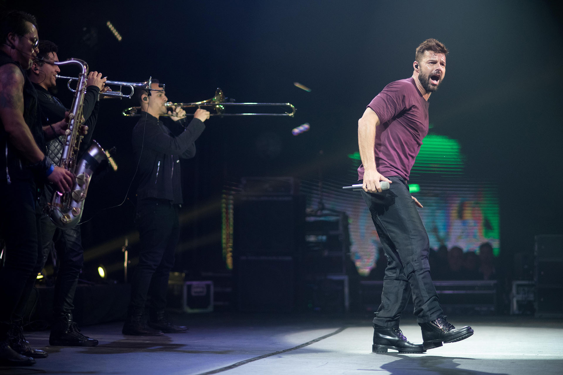 Living la vida loca, La Mordidita, Vente Pa Ca fueron algunos de los éxitos que cantó Ricky Martin