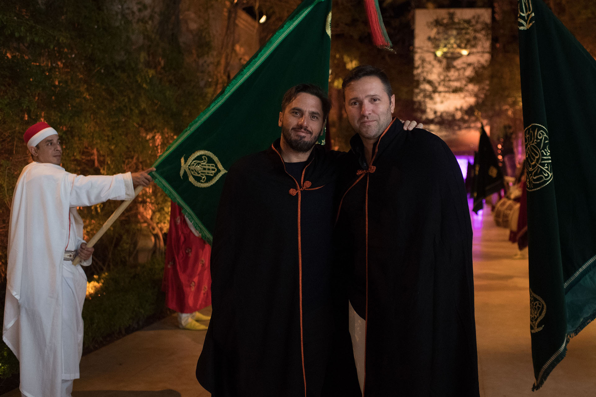Agustín Pichot durante la fiesta oriental “Black and White” en el hotel Palais Namaskar