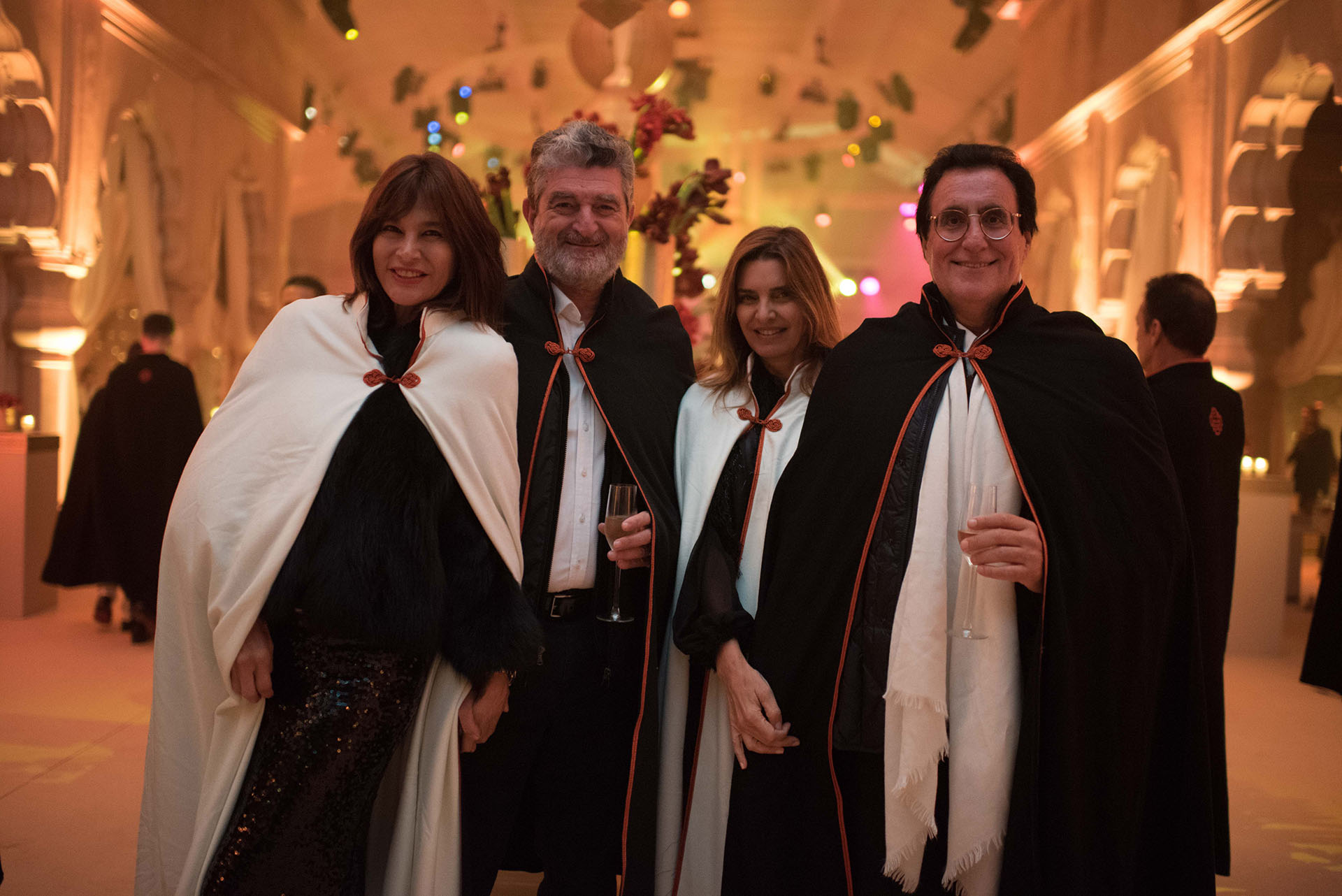 Carlos de Narváez y Mariana Hartz de Narváez durante la fiesta oriental