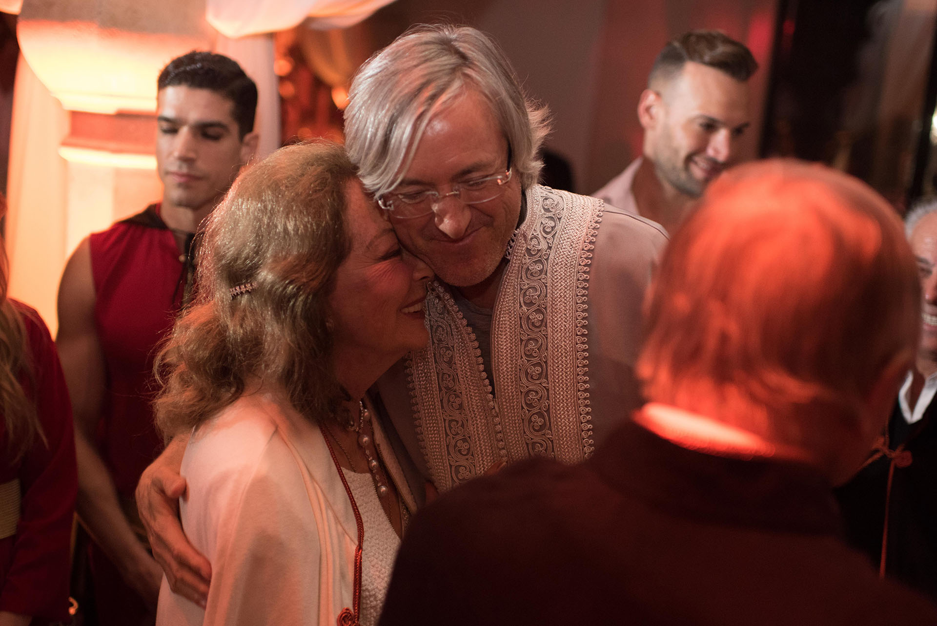 Alejandro Roemmers junto a su madre
