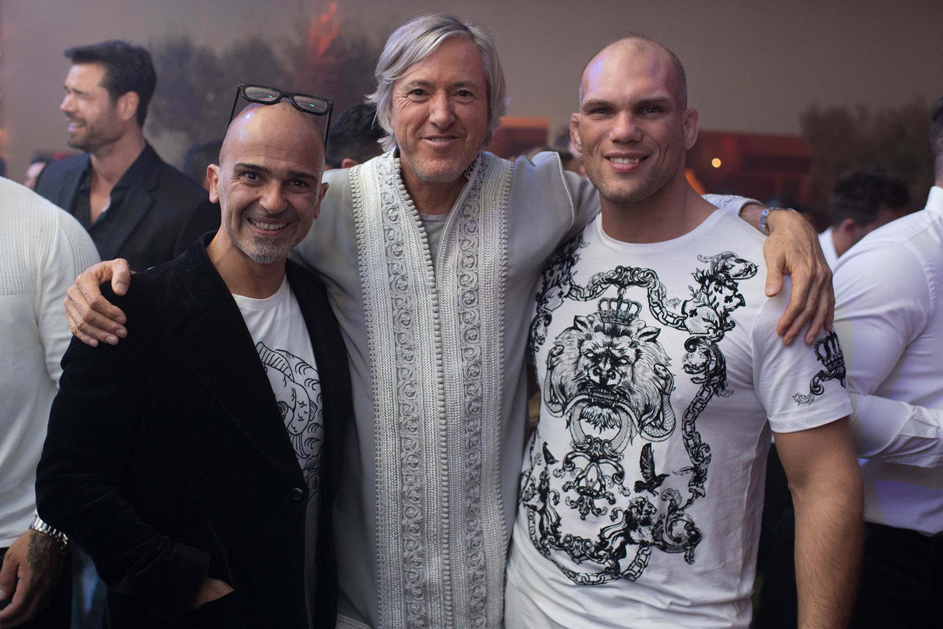 Alejandro Rommers junto al ambientador Martin Roig que fue colaborador en la decoración de la fiesta oriental