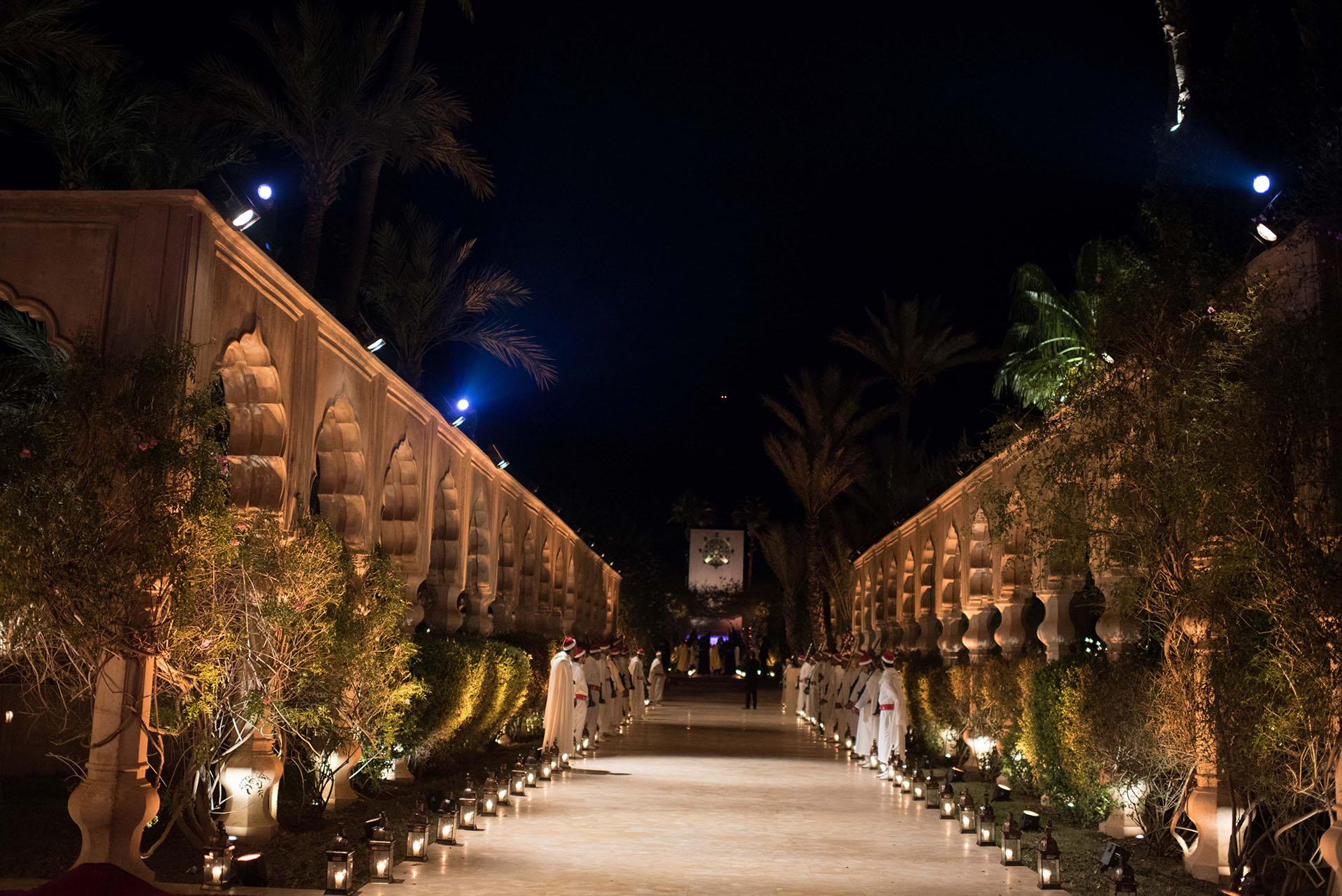 El hotel Palais Namaskar fue el escenario perfecto para la primera fiesta con temática oriental