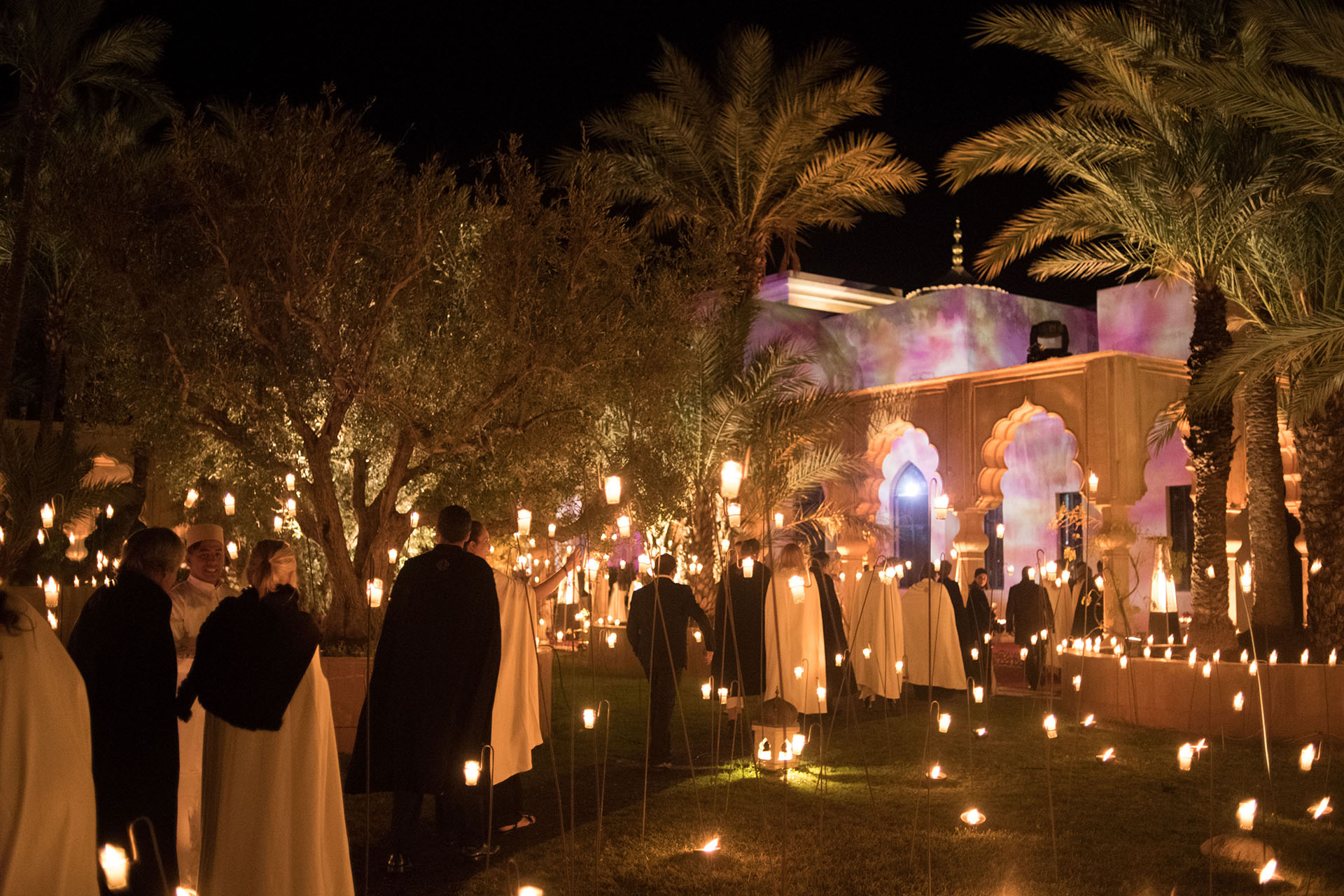 Los invitados disfrutaron de un festejo cargado de mística oriental en el Palais Namaskar