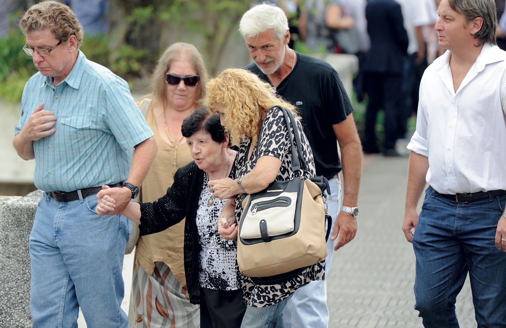 Yoli, la madre de Quique, también desconsolada (Fotos: Enrique García Medina y Maxi Vernazza/GENTE)