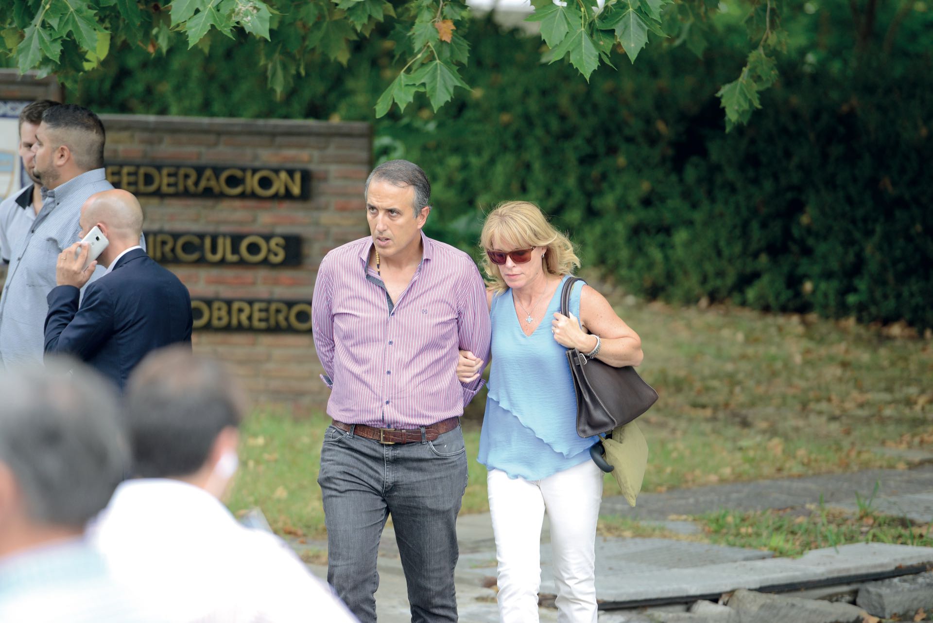 Gustavo Tubio y su mujer, también presentes (Fotos: Enrique García Medina y Maxi Vernazza/GENTE)