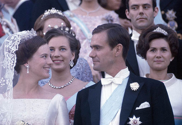 Enrique y Margarita el día de su boda