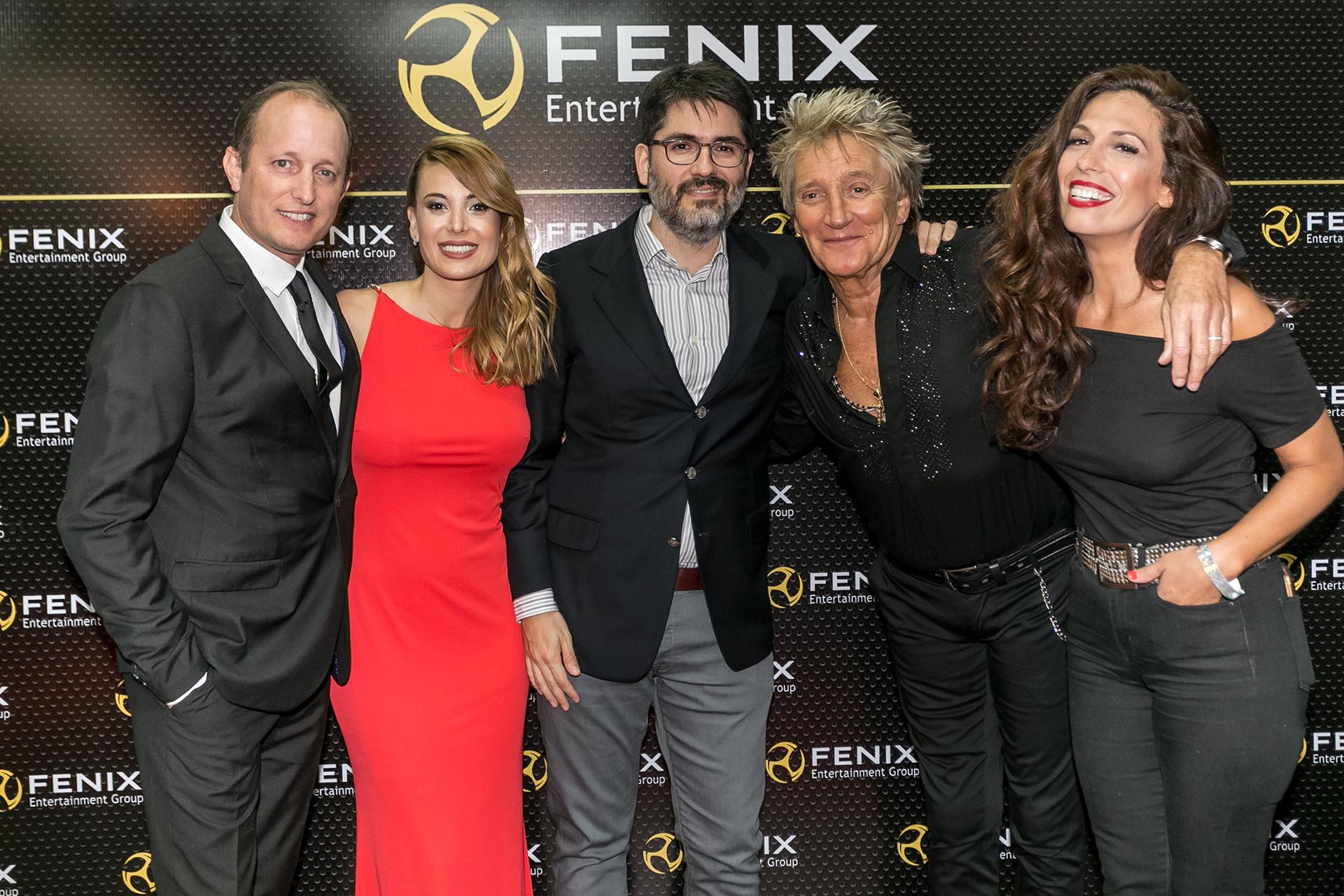 Martín Insaurralde y Jésica Cirio también posaron con el músico británico