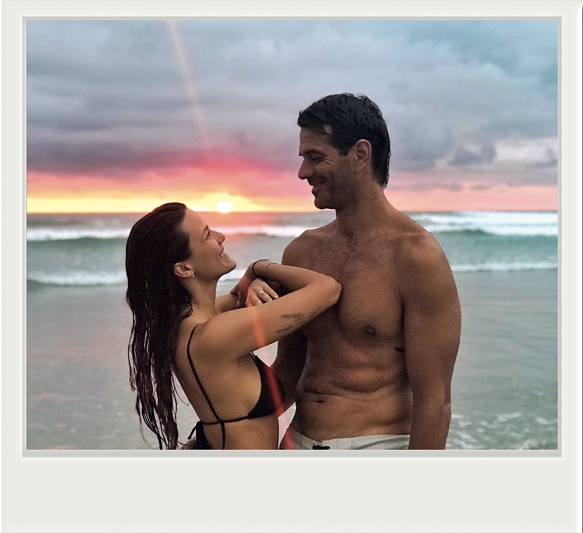 Las vacaciones fueron con su esposo Cristian Cúneo Libarona y los hijos de él, familia ensamblada.(Fotos: @CamposLolita)