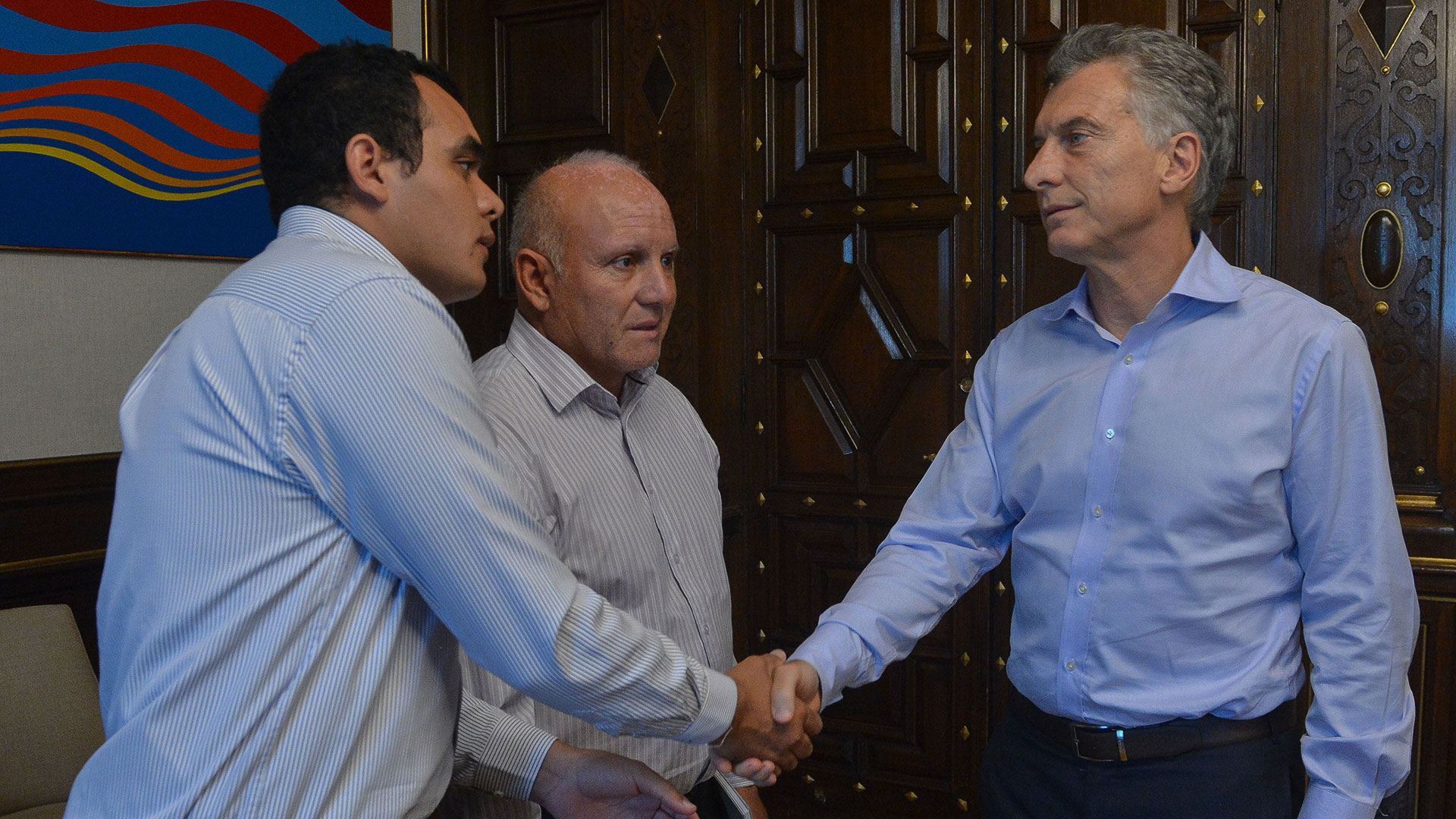 Mauricio Macri recibio a familiares de Emanuel Garay