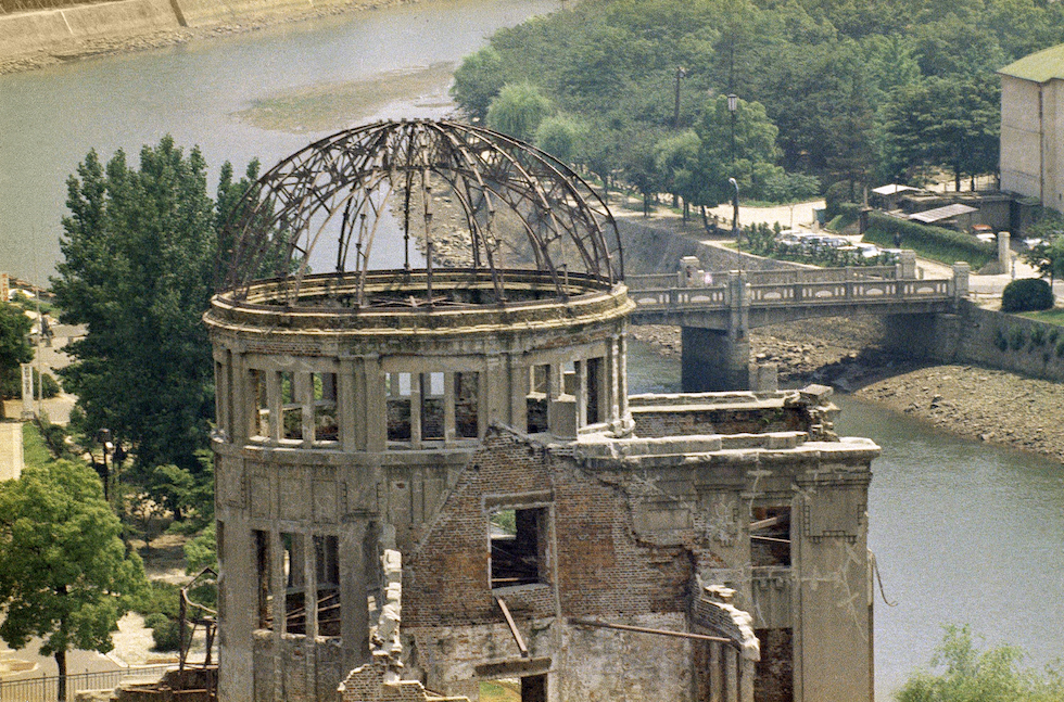 Hiroshima fotografiada en 1970, 25 años después del lanzamiento de la bomba atómica(AP Foto/Max Desfor)