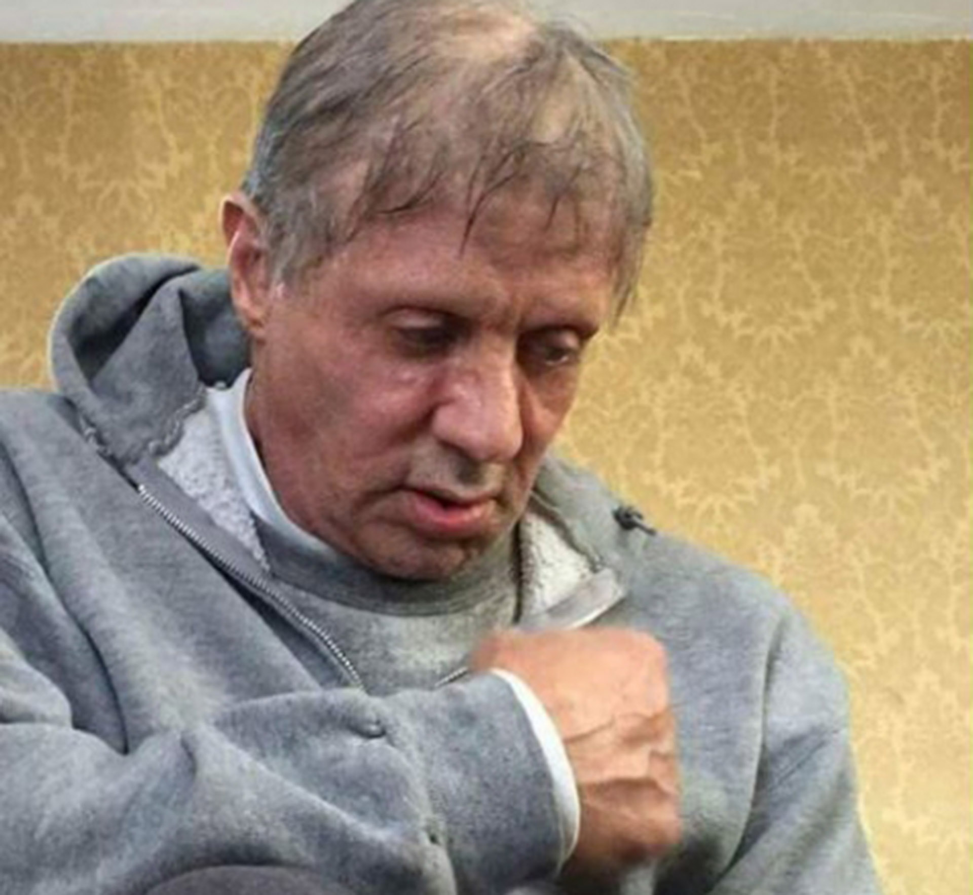 Una de las imagenes de Stallone en la filmación de “Creed” que disparó los rumores maliciosos