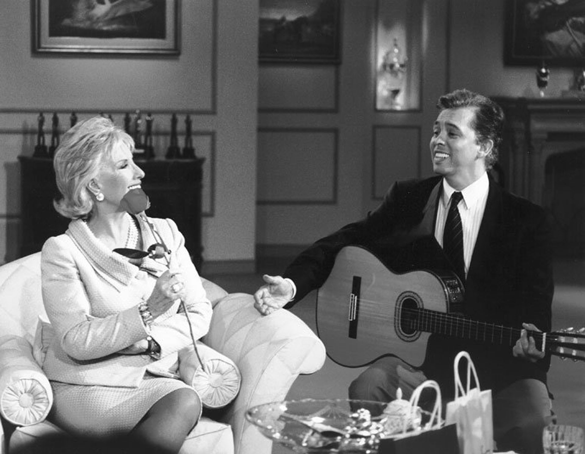 En su programa, con Jairo