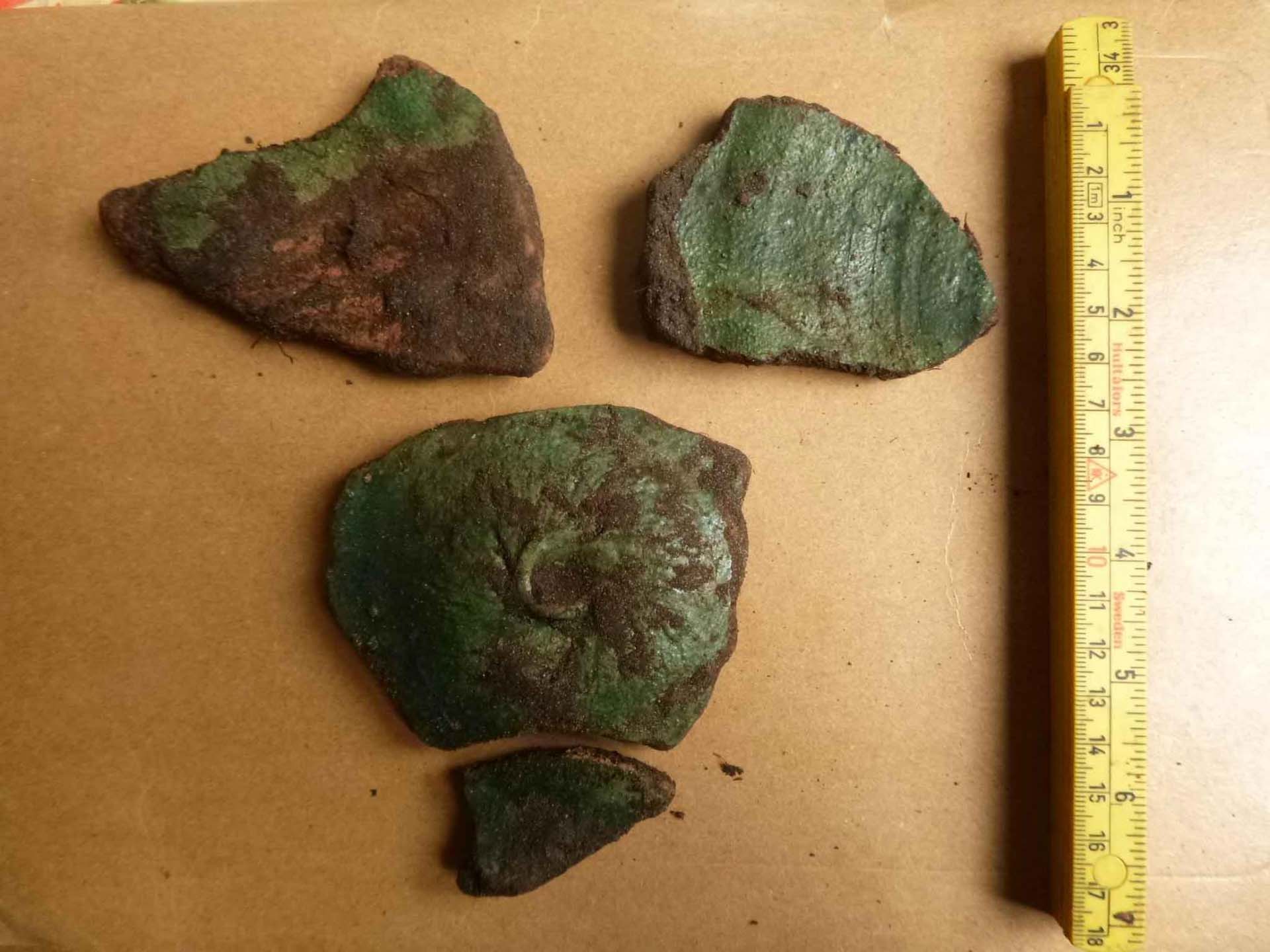 Las piezas halladas del barco español que naufragó en las costas de Tierra del Fuego