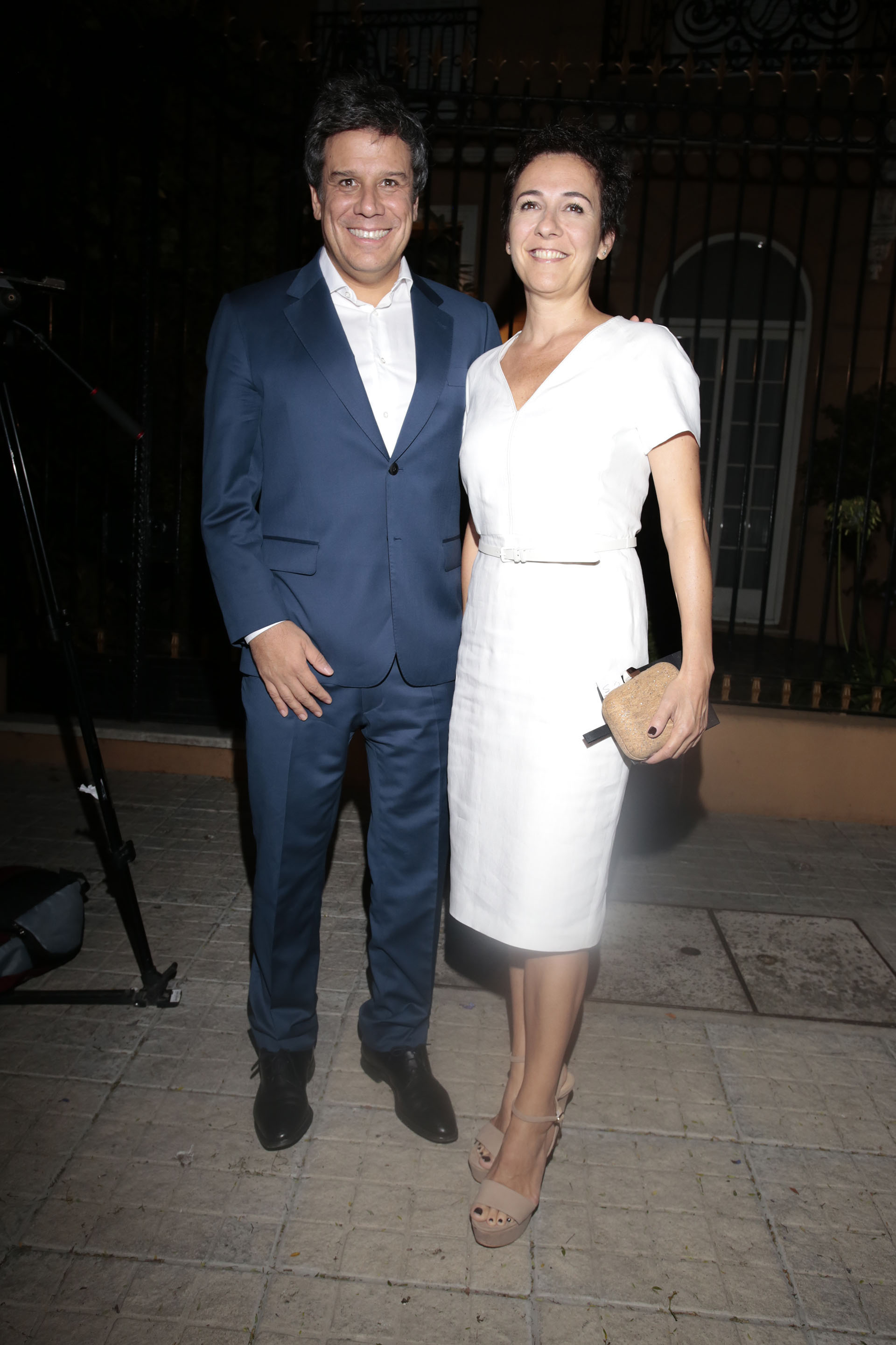 Facundo Manes y su esposa