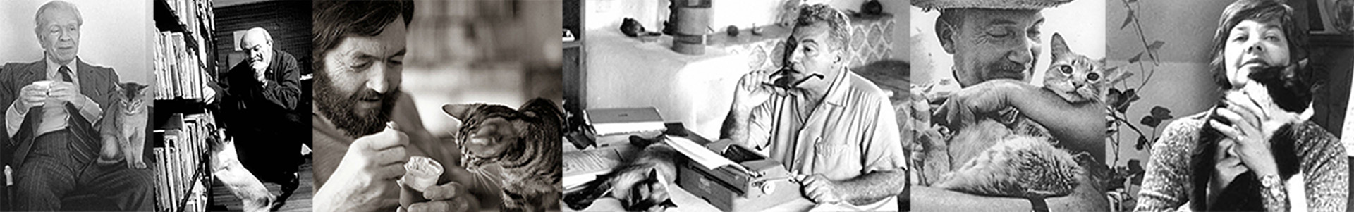 Jorge Luis Borges, Osvaldo Sorianom Julio Cortázar, Jorge Amado, José María Arguedas y María Elena Walsh