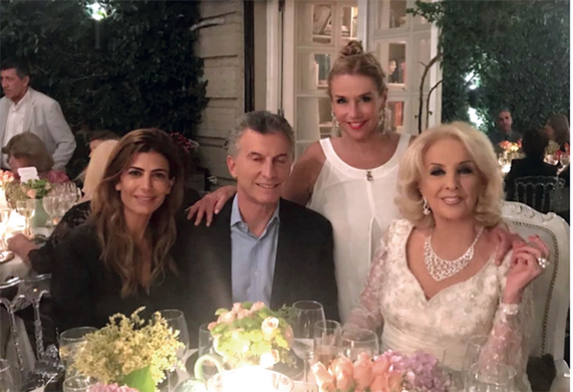 Marcela Tinayre, la gran anfitriona, feliz con la presencia del presidente de la Nación y su mujer. (Foto Fabián Uset/GENTE)