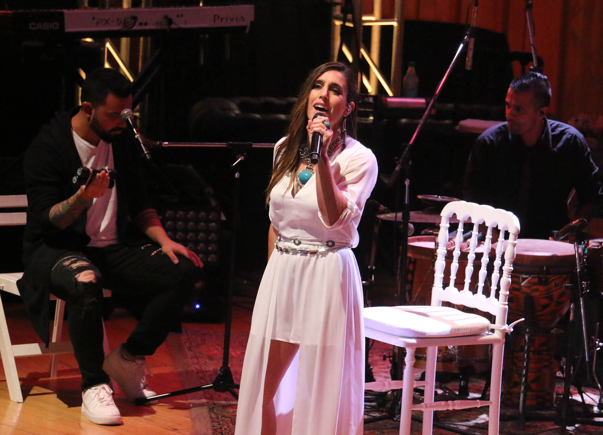 Soledad Pastorutti cantó sobre el escenario