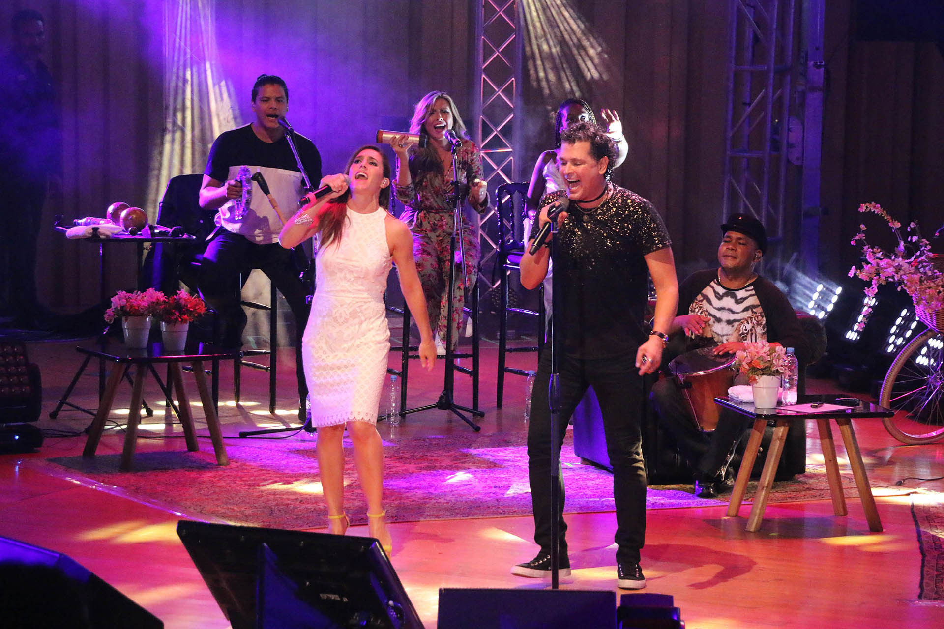 Soledad Pastorutti y Carlos Vives compartieron el escenario