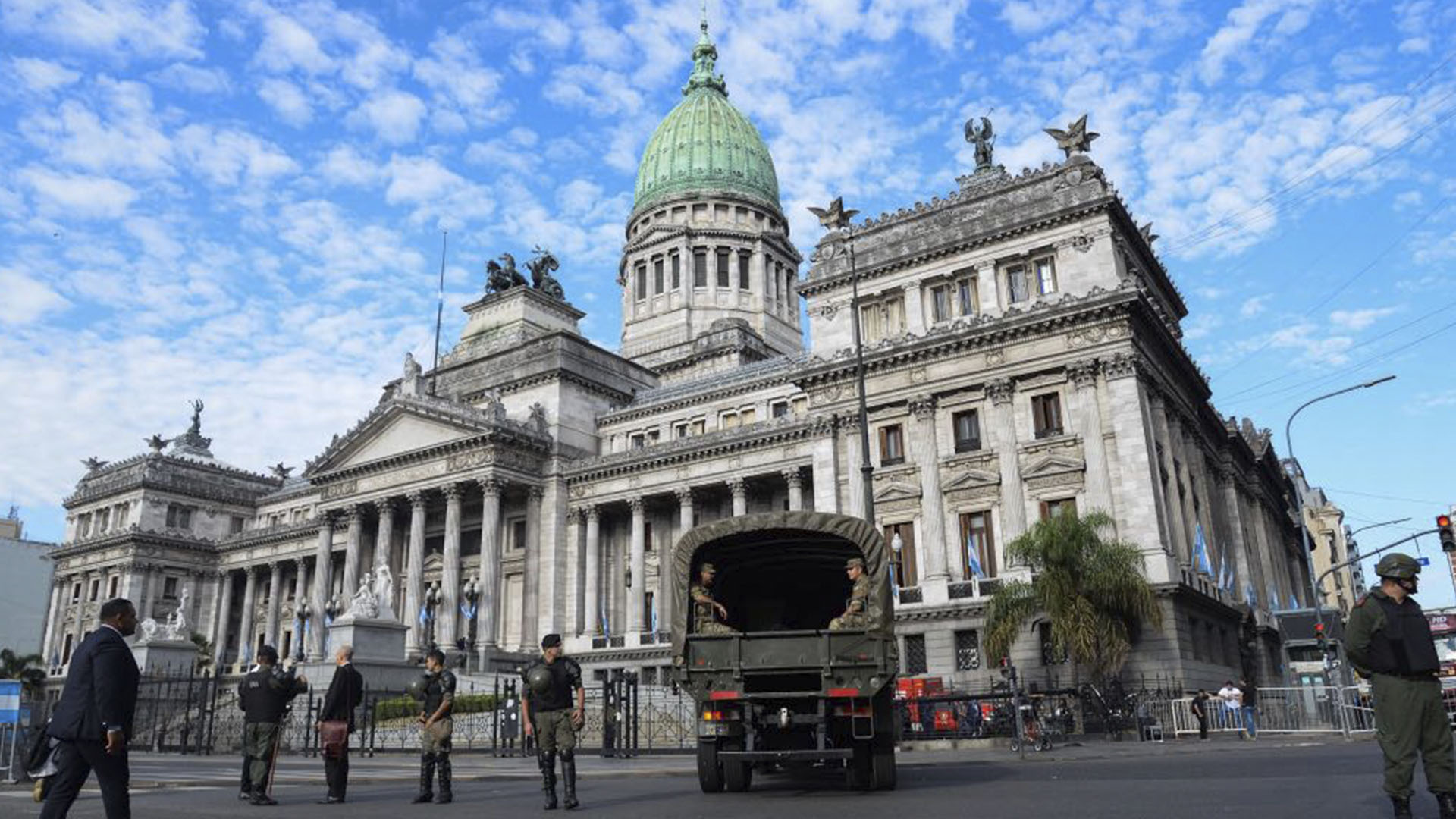 El operativo de seguridad en el Congreso