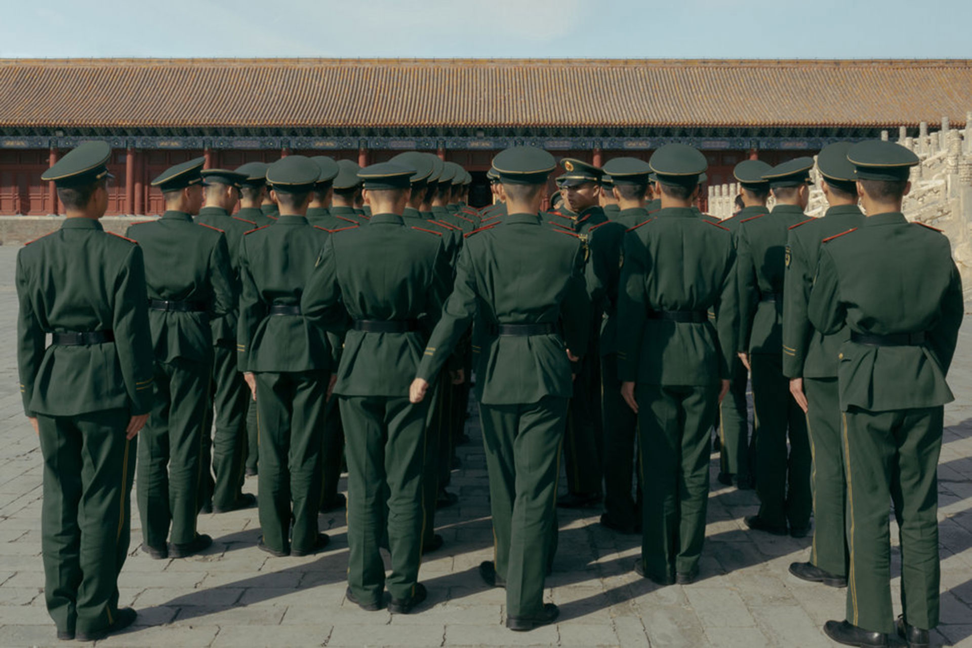Competencia “Profesional” – Categoría “Descubrimiento”:soldados en China (Gentileza Sony World Photography Awards)