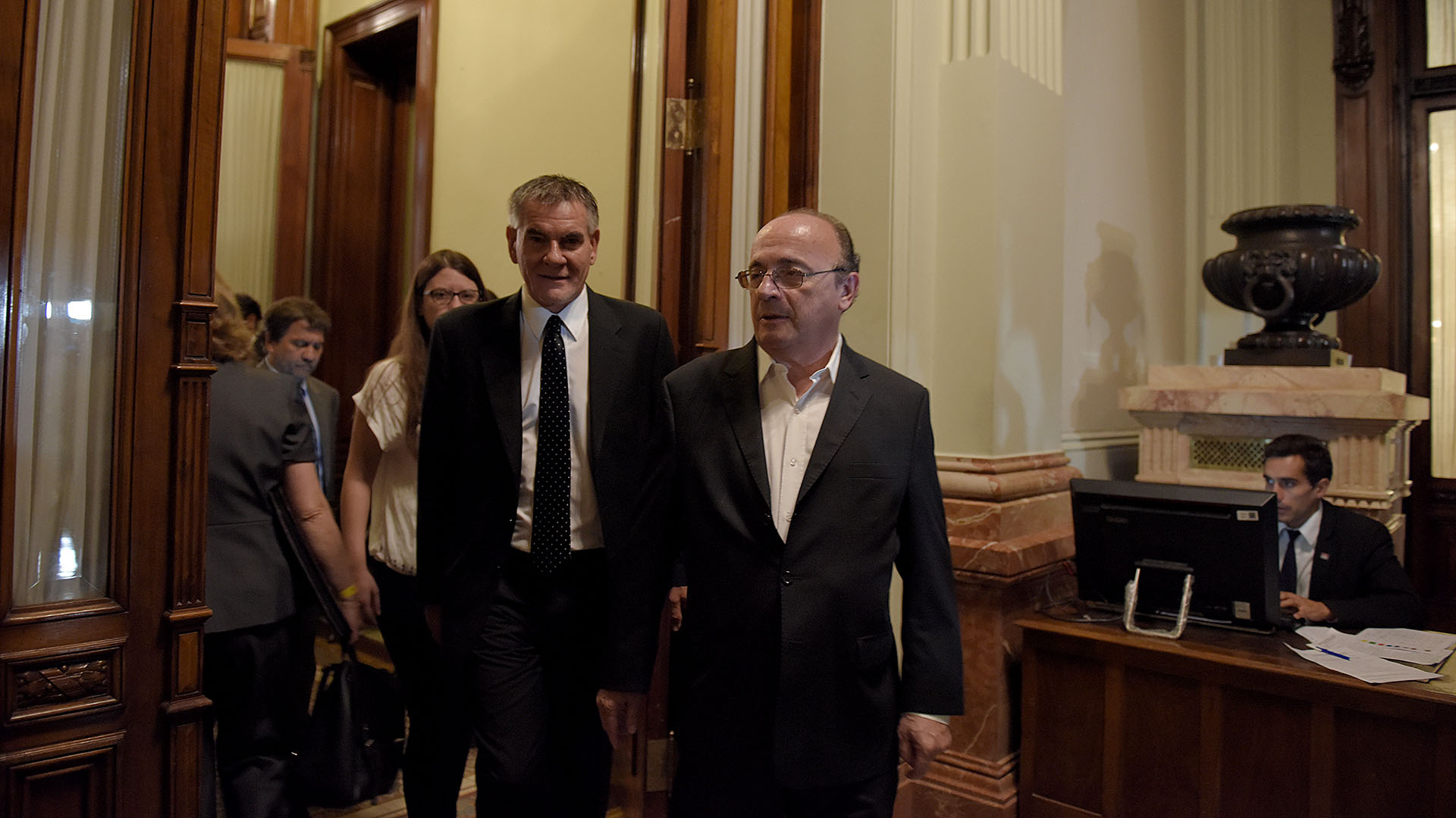 Los legisladores Carlos Castagneto y Leopoldo Moreau