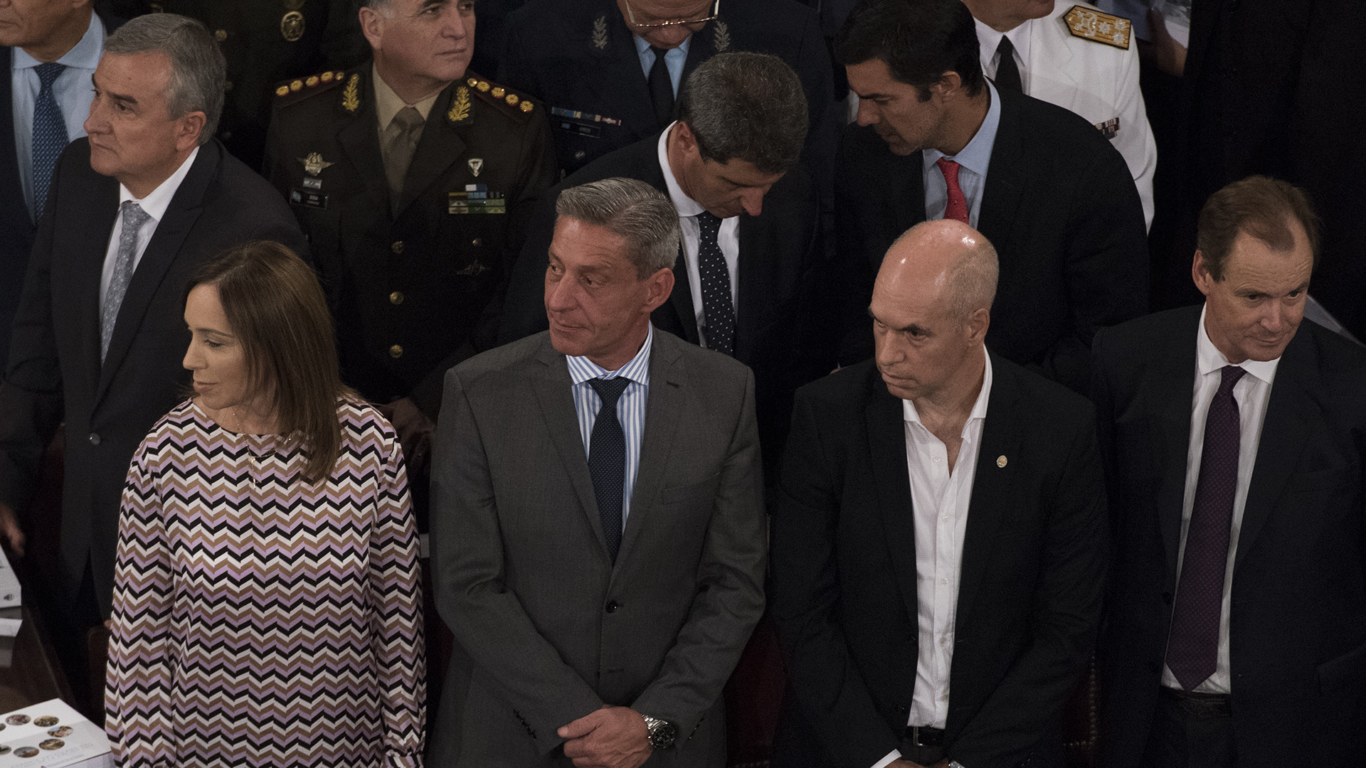 Vidal, Arcioni, Rodríguez Larreta y Bordet. En el fondo, Gerardo Morales y Juan Manuel Urtubey