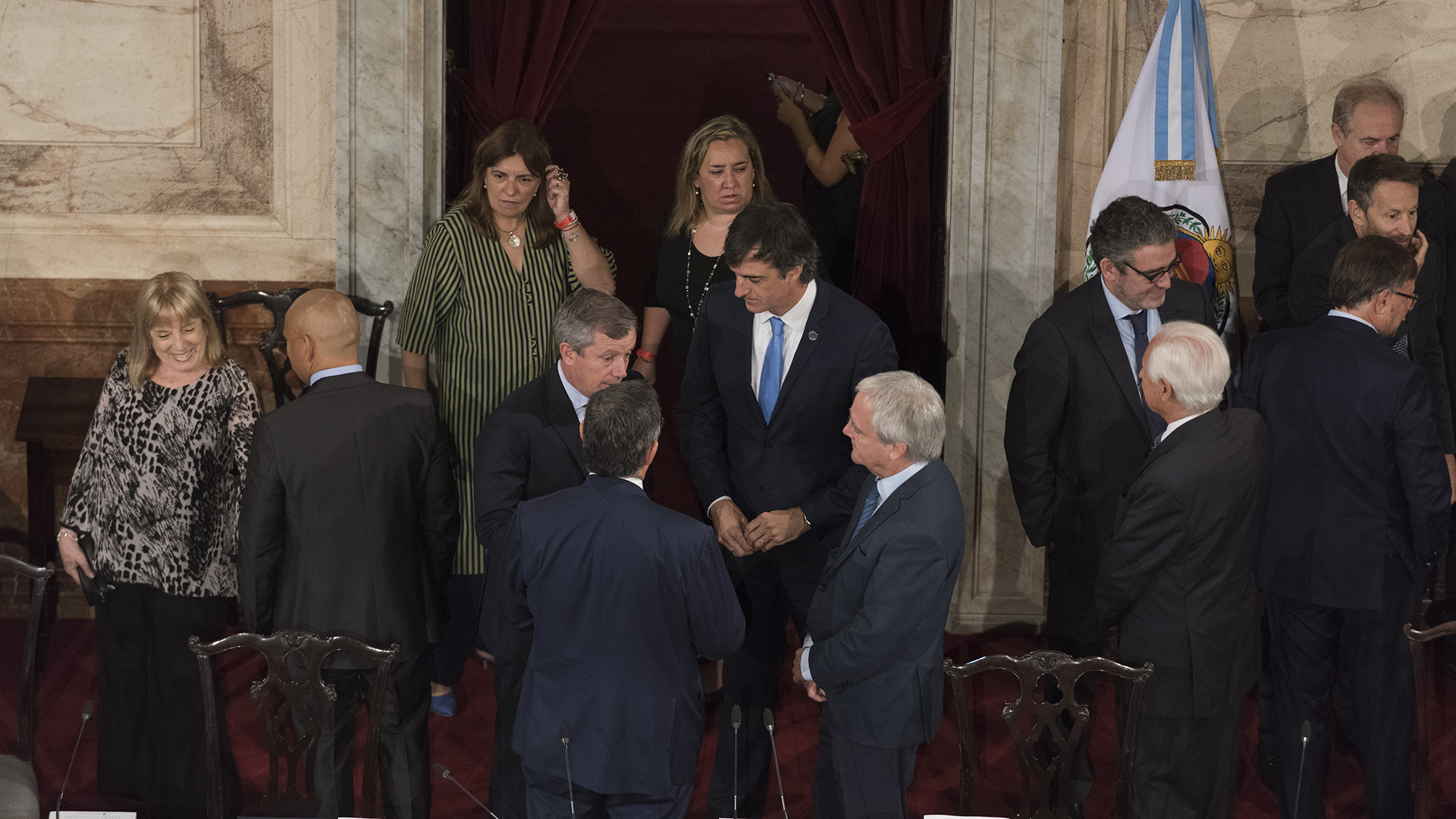 Massot, Bullrich y Pinedo dialogan