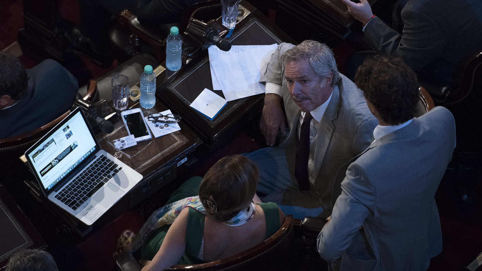 Felipe Sola junto a Graciela Camaño