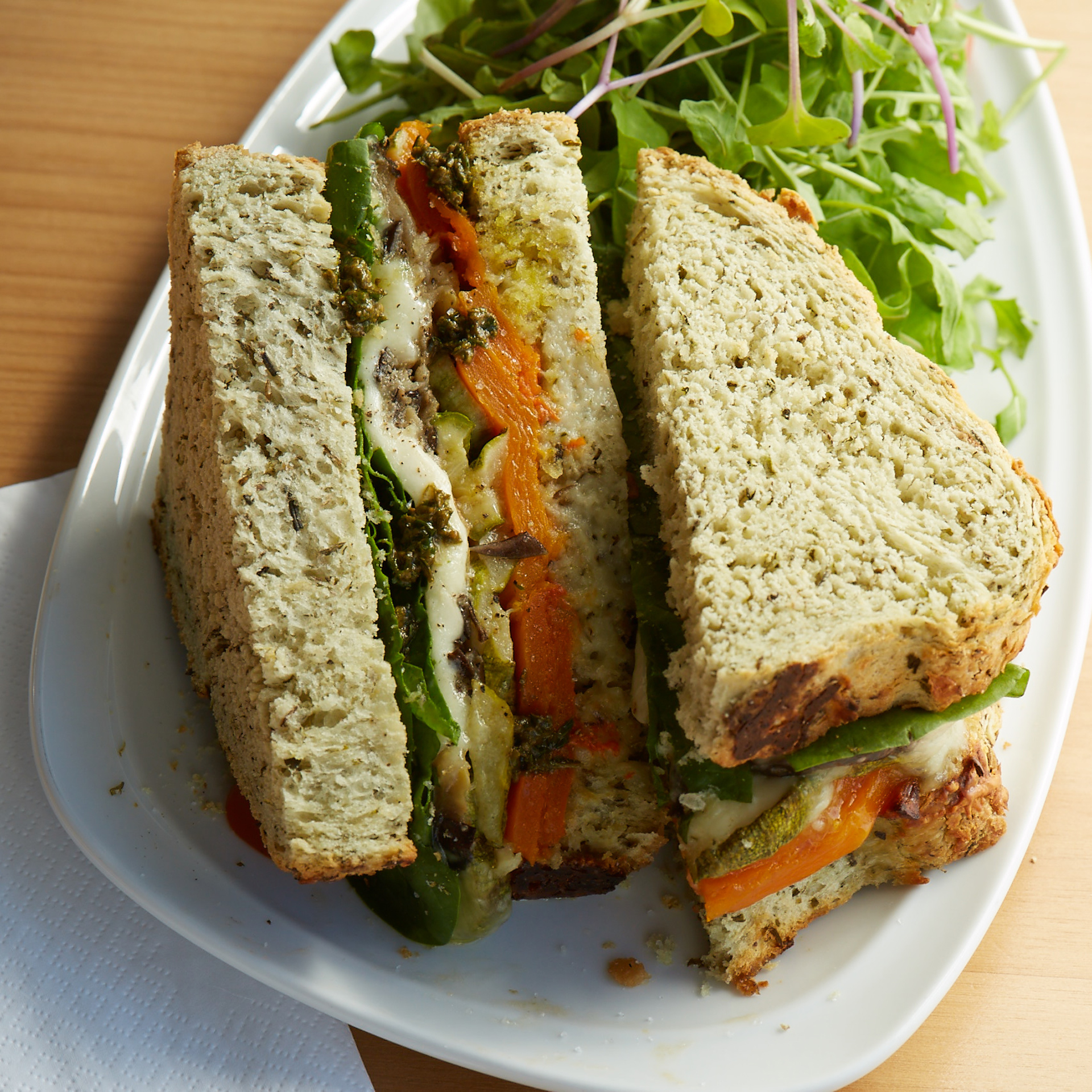 Sándwich veggie de Ninina en el Malba (Getty Images)